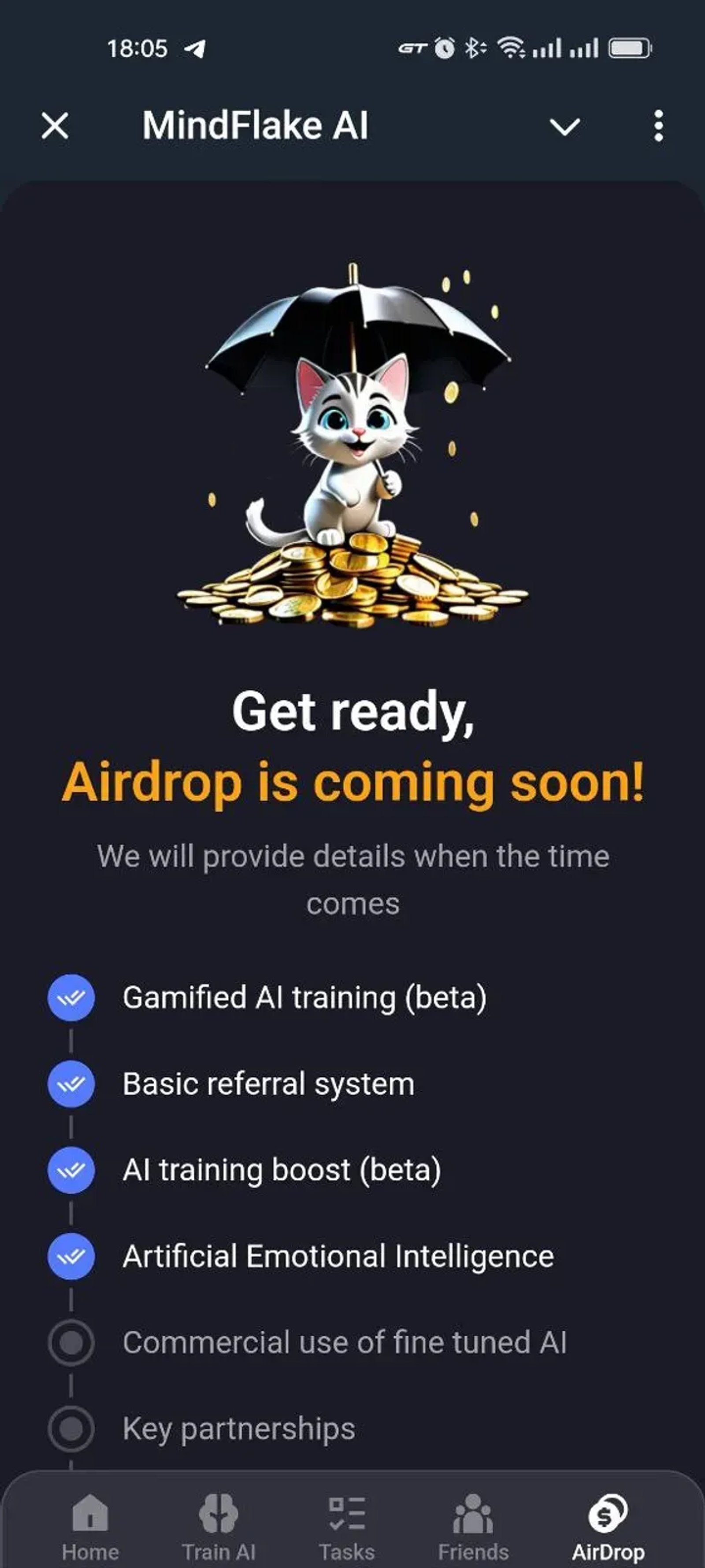 MindFlake AI в Телеграм — скриншот 1