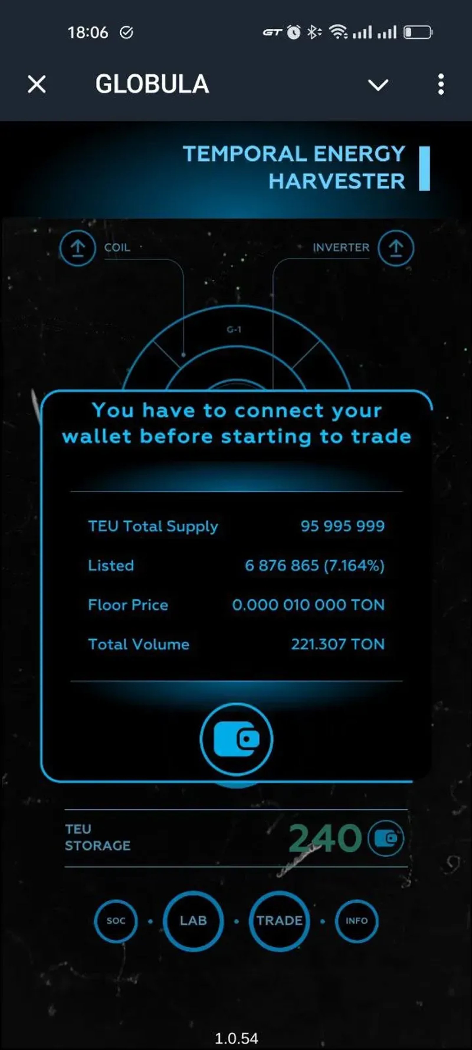 GLOBULA в Телеграм — скриншот 5