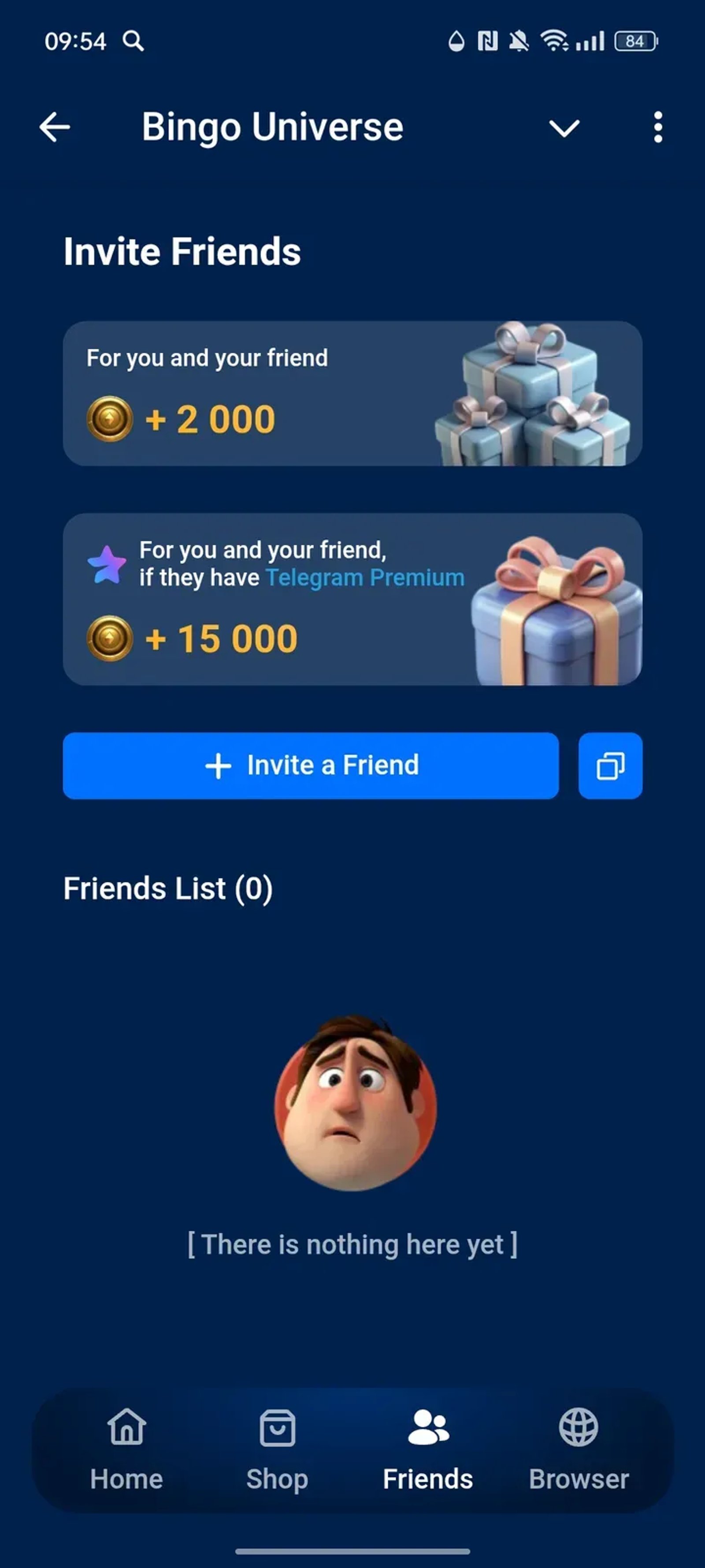 Bingo Universe в Телеграм — скриншот 3