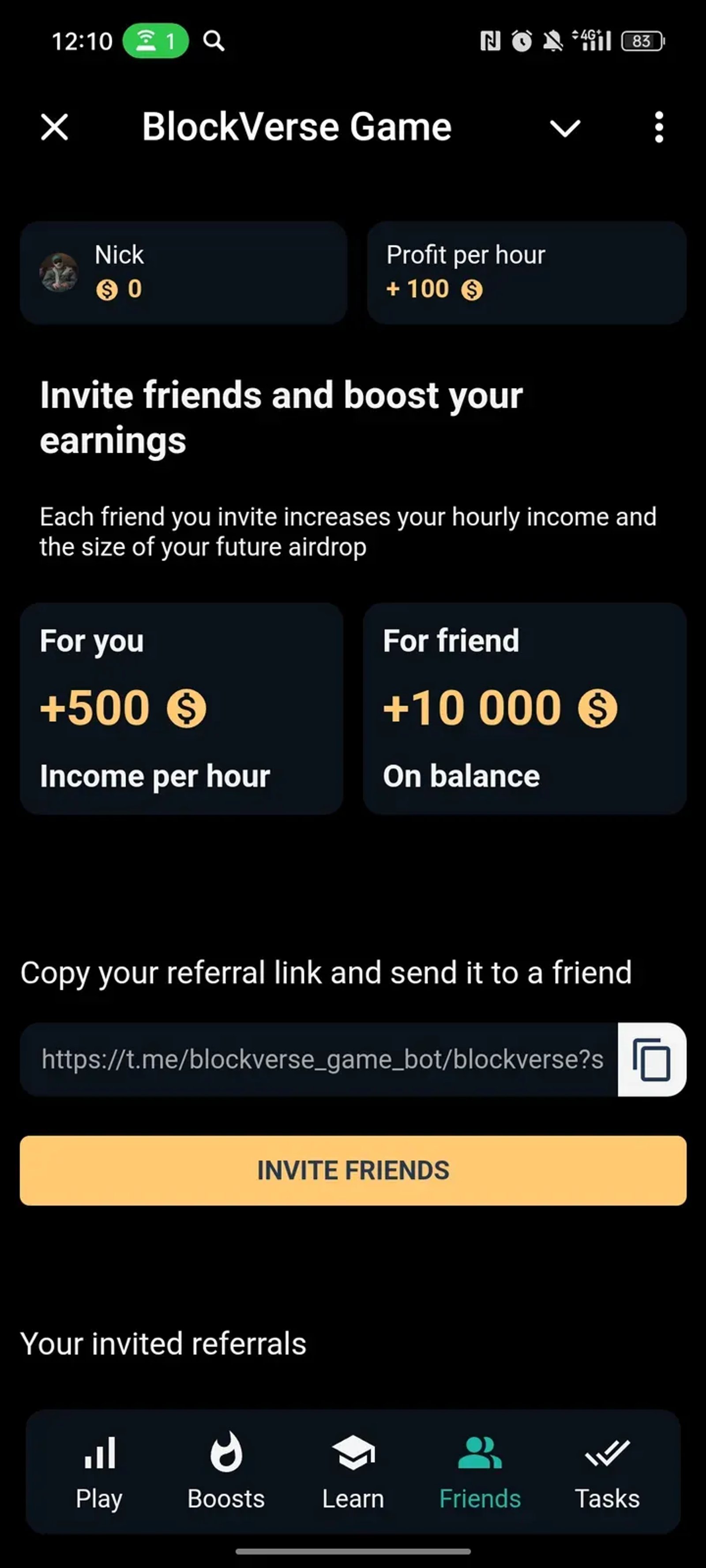 BlockVerse Game в Телеграм — скриншот 4