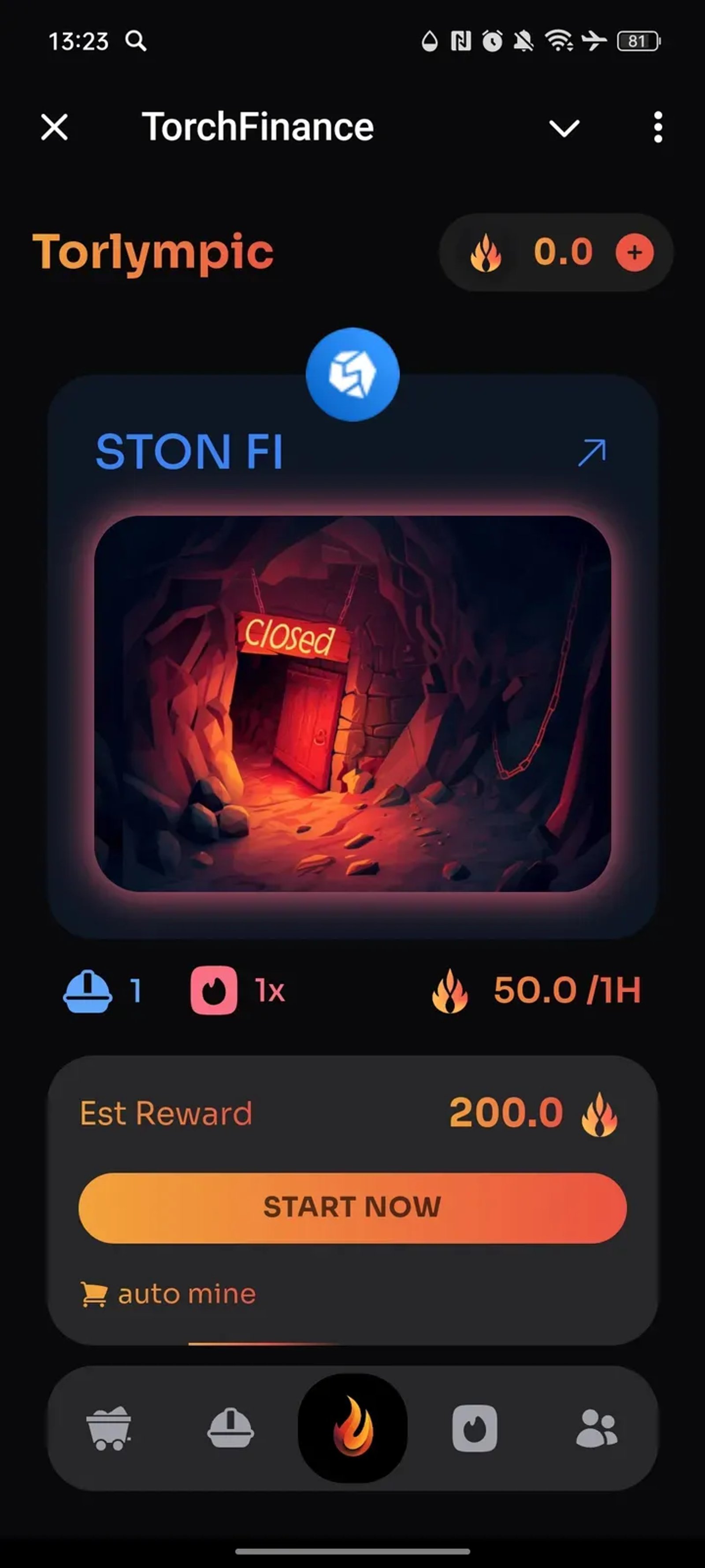 Torch DEX в Телеграм — скриншот 1