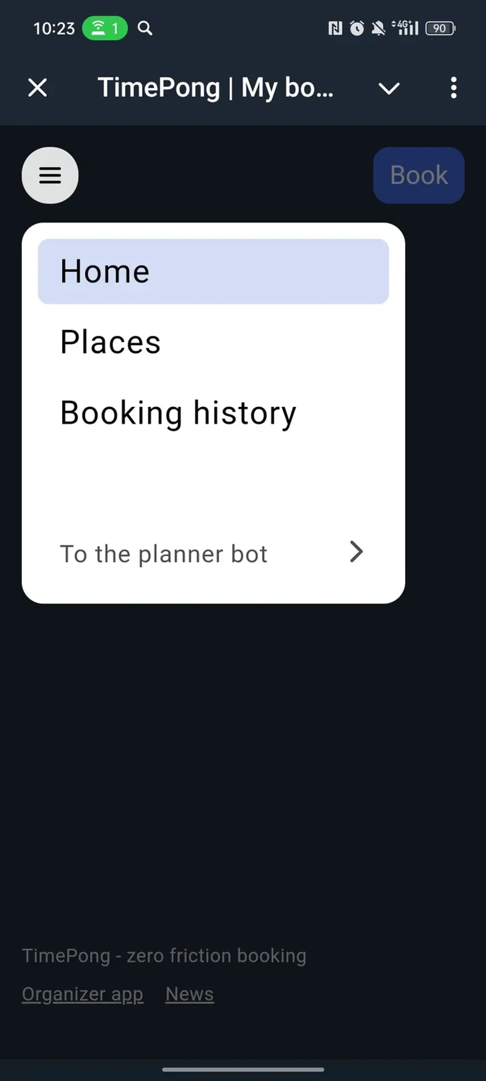 Timepong - My bookings в Телеграм — скриншот 2