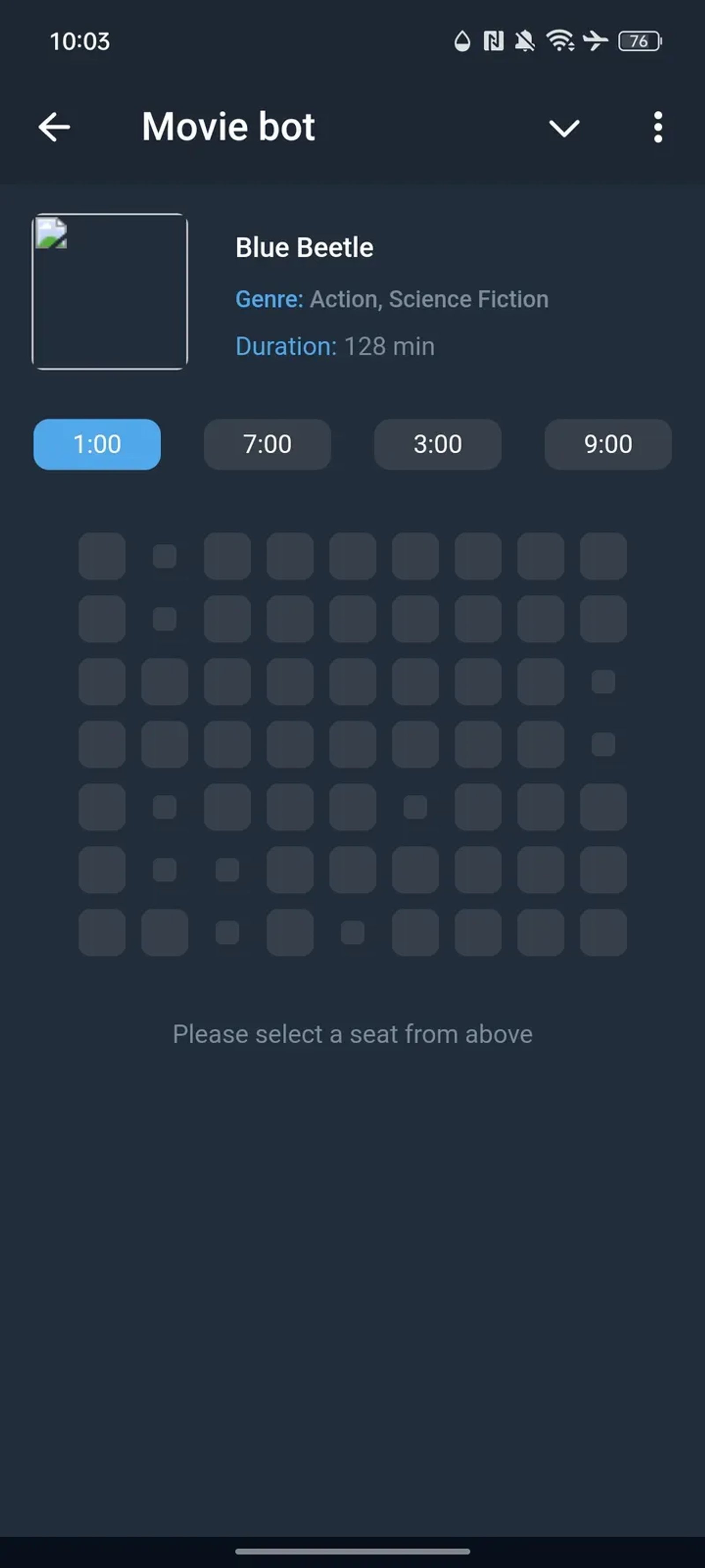 Movie bot в Телеграм — скриншот 2