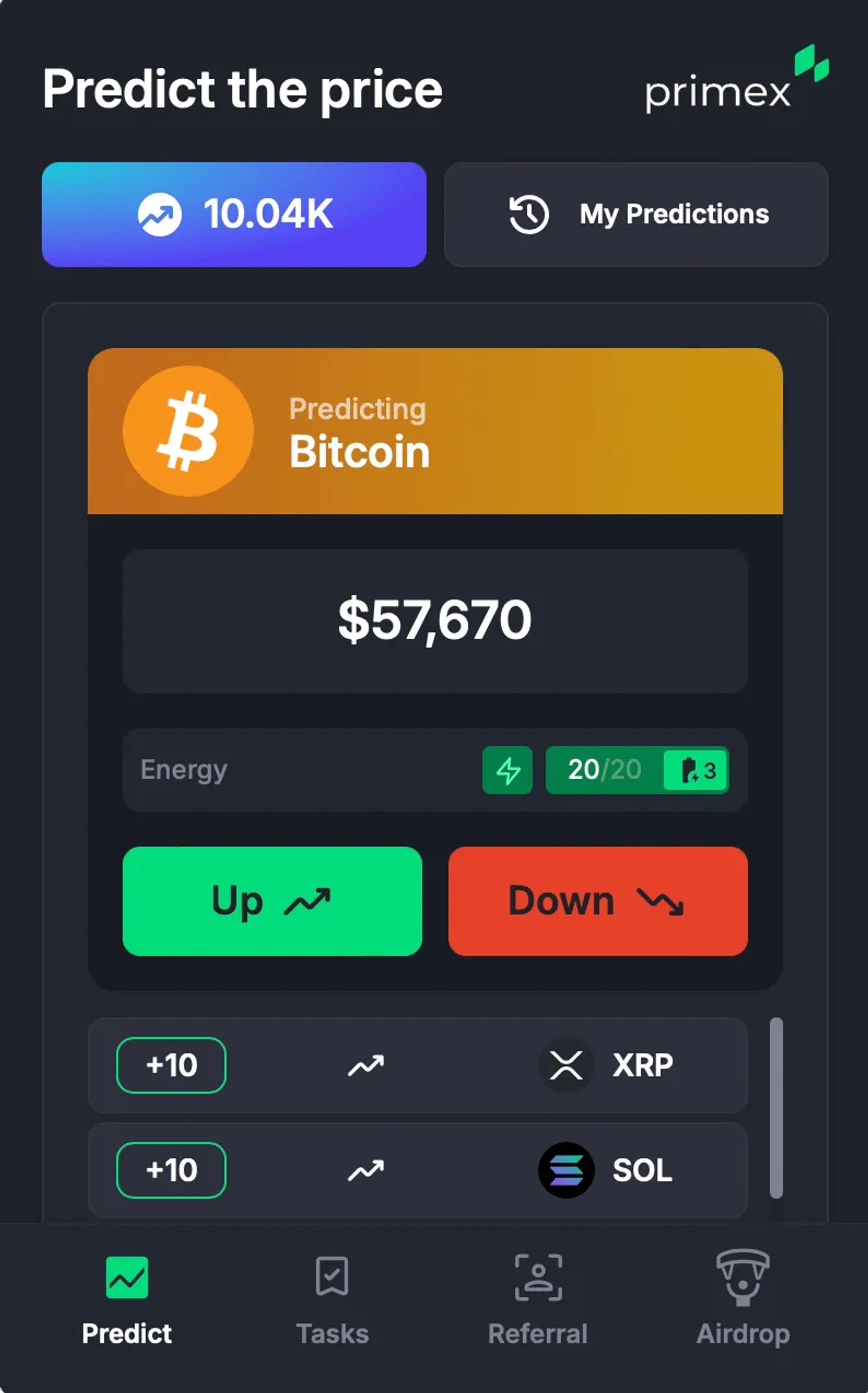 Primex PricePulse в Телеграм — скриншот 2