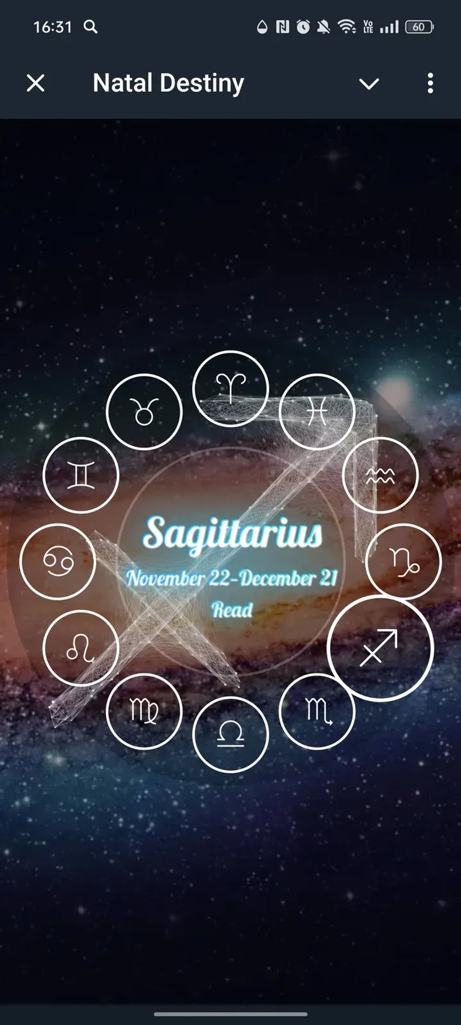 Natal Destiny в Телеграм — скриншот 2