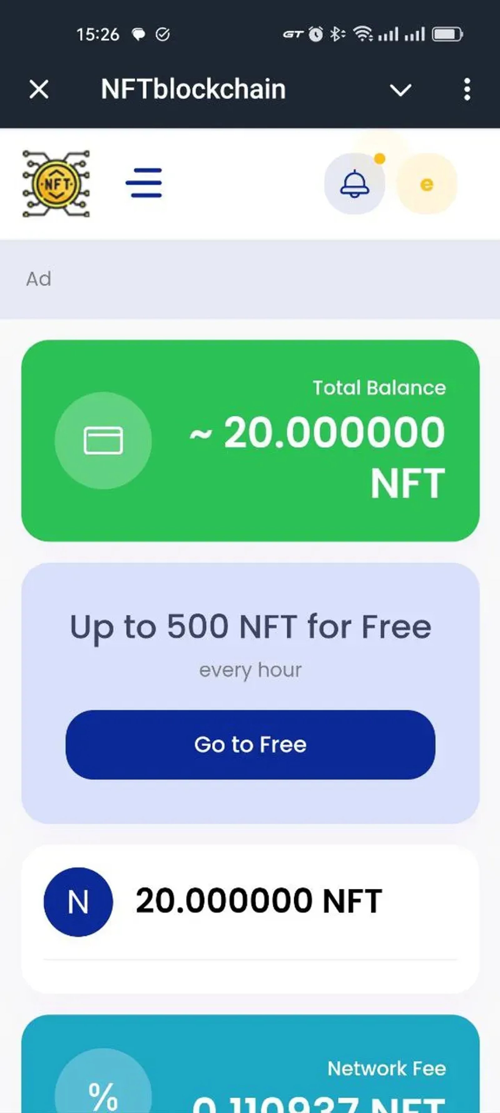 NFTblockchain в Телеграм — скриншот 2