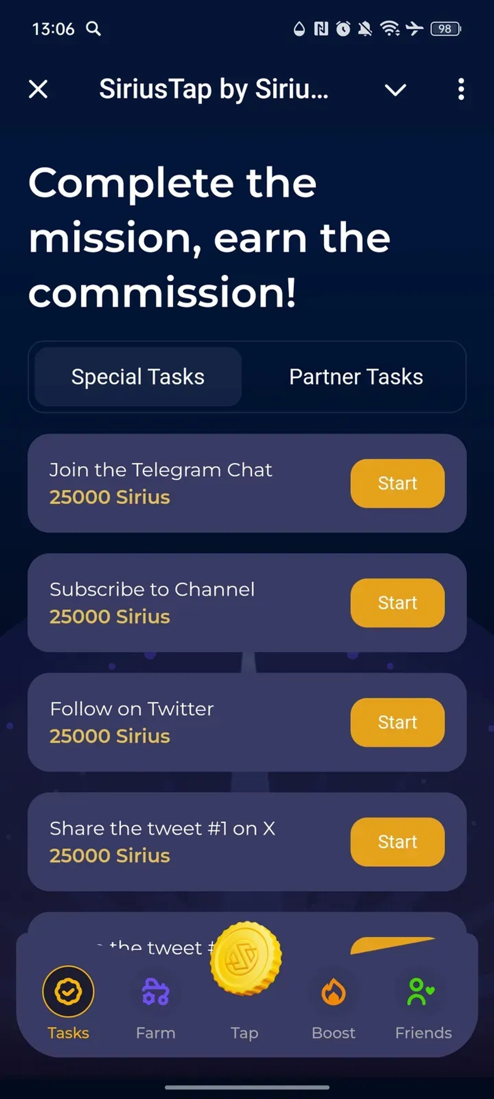 SiriusTap by Siriuspad в Телеграм — скриншот 5