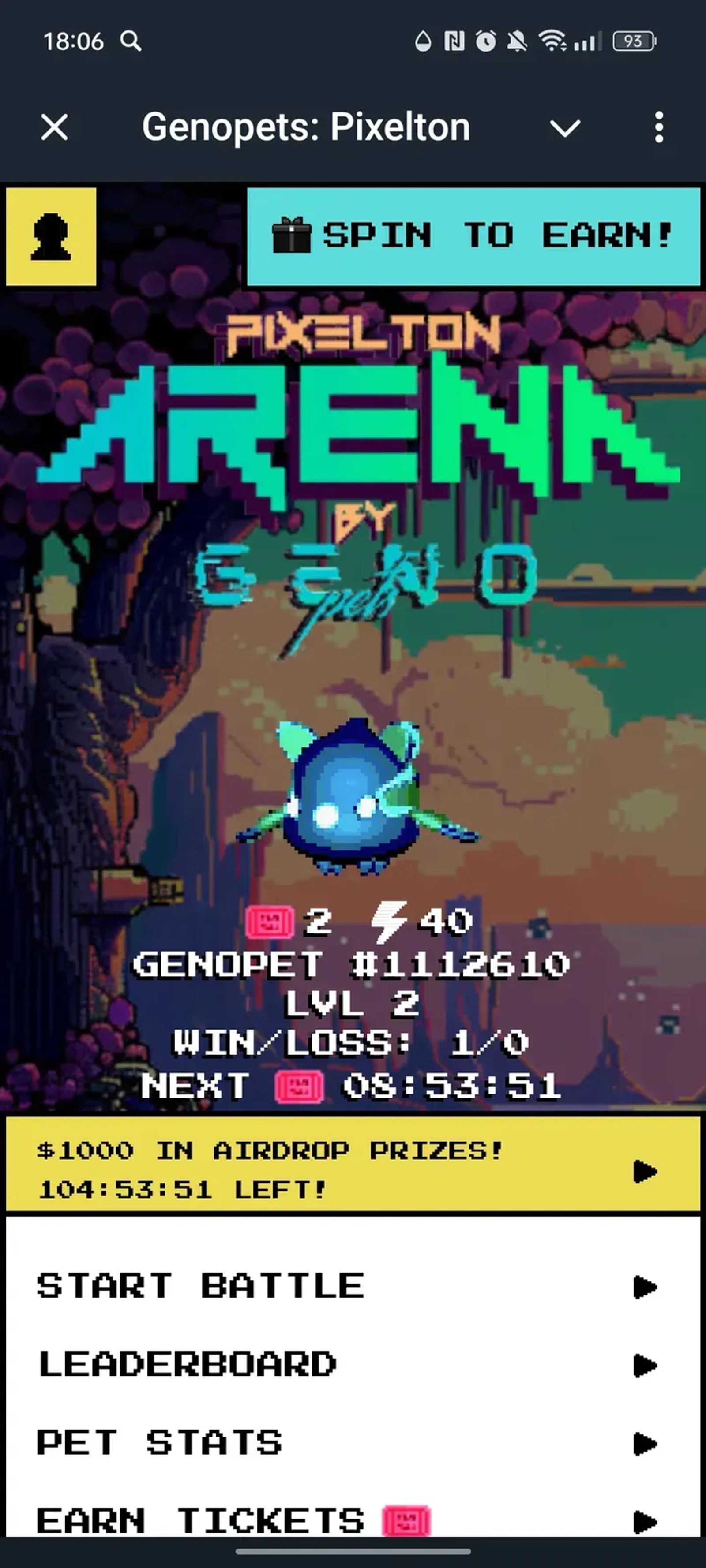 Genopets: Pixelton в Телеграм — скриншот 1