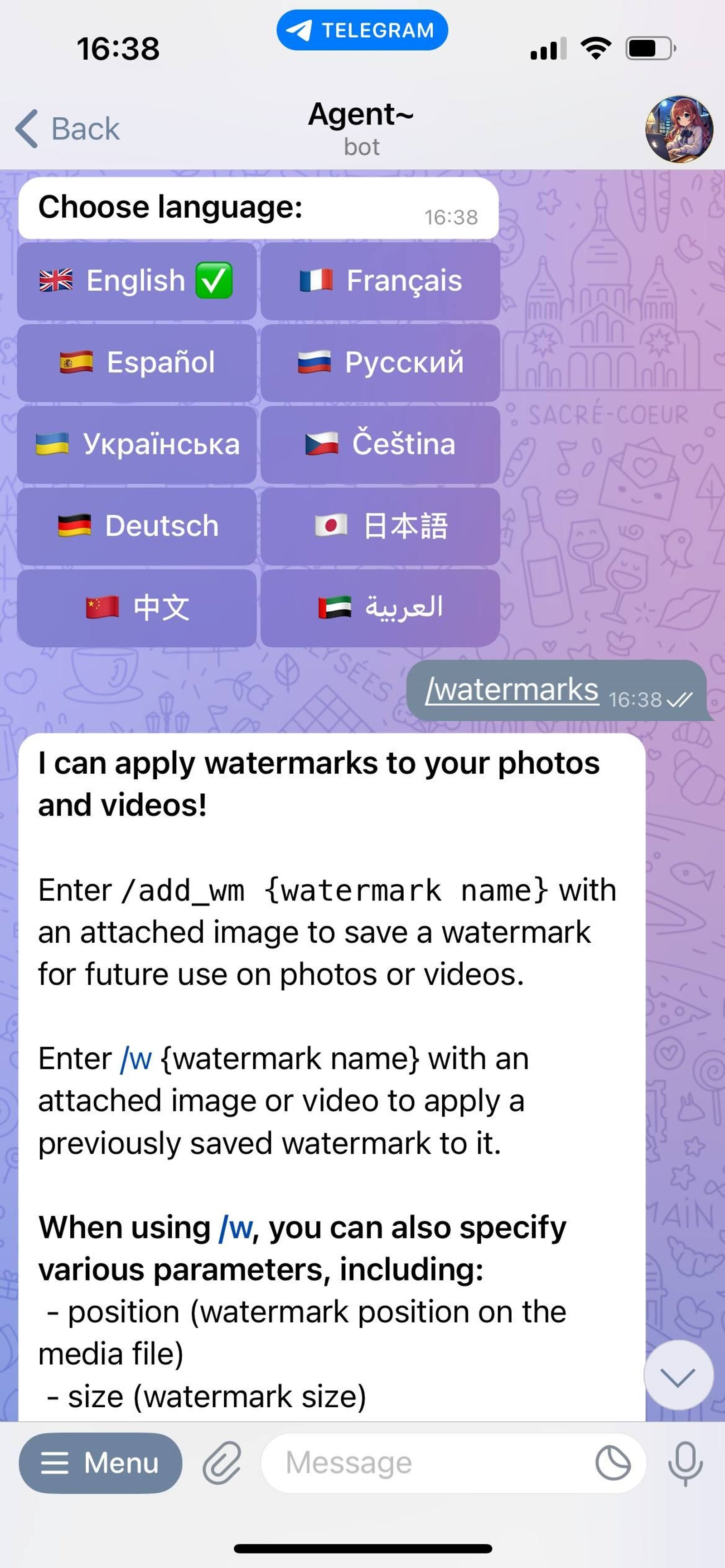 Agent~ Telegram Screenshot 6