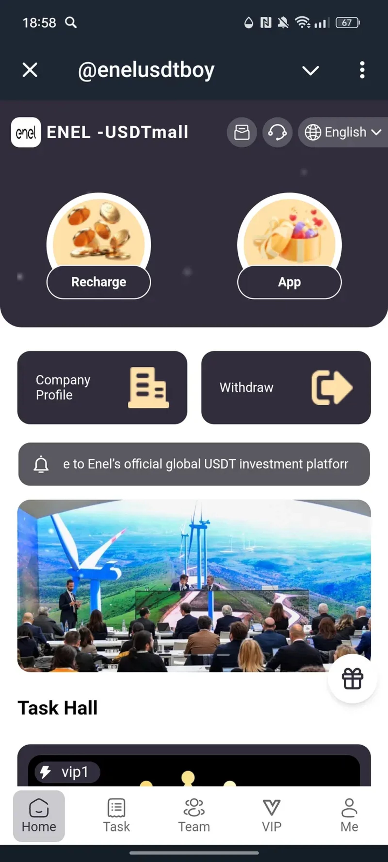 DAIMLER Telegram Screenshot 1