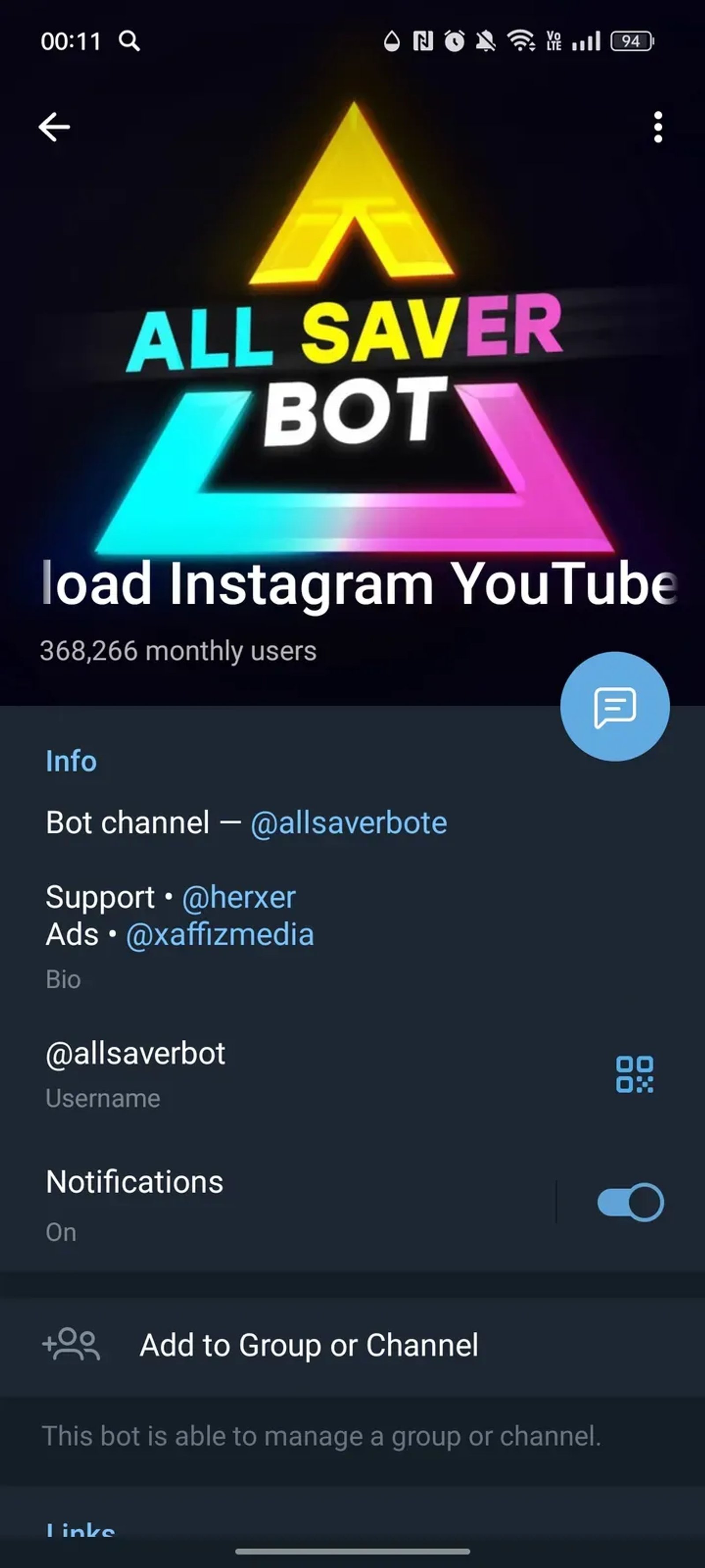 Download YouTube ТикТок Instagram в Телеграм — скриншот 4
