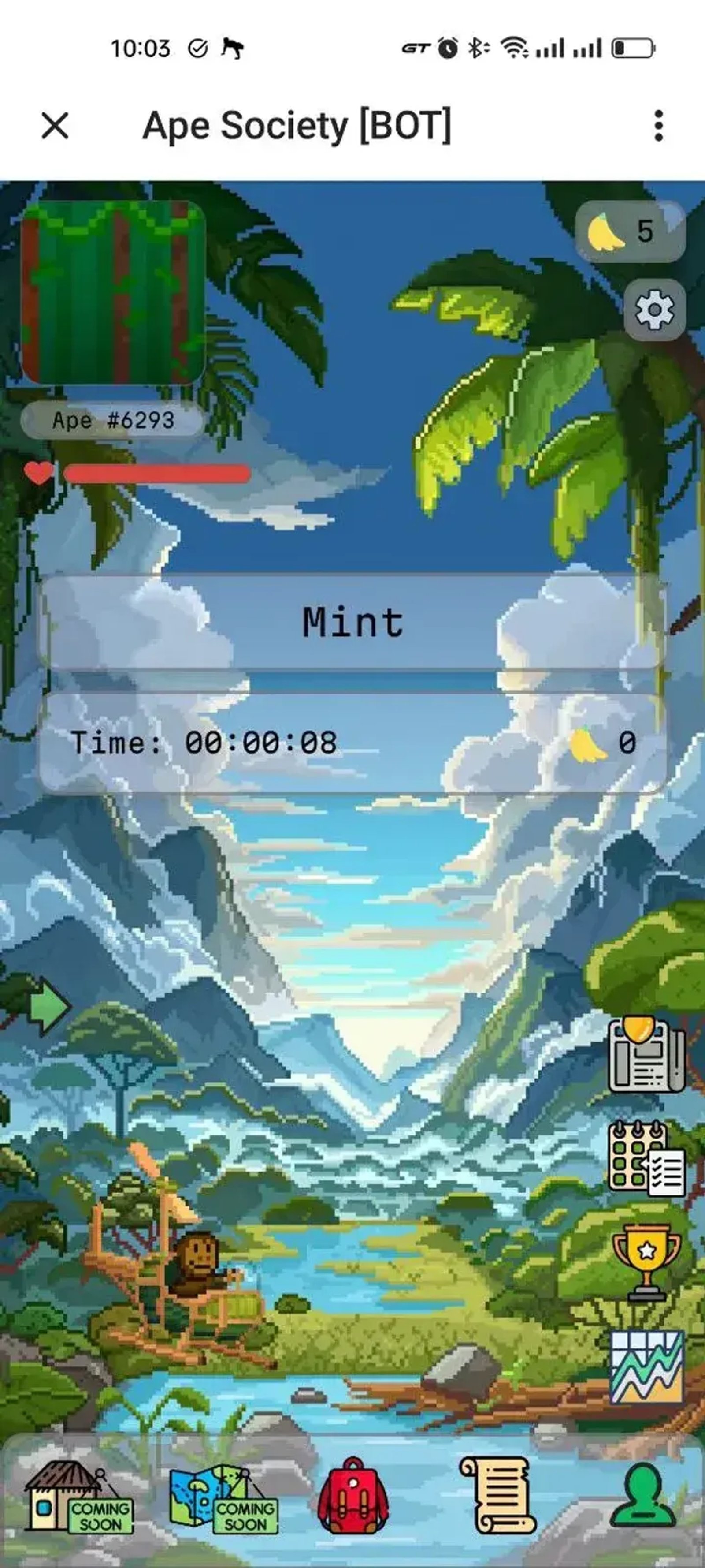 Ape Society в Телеграм — скриншот 5