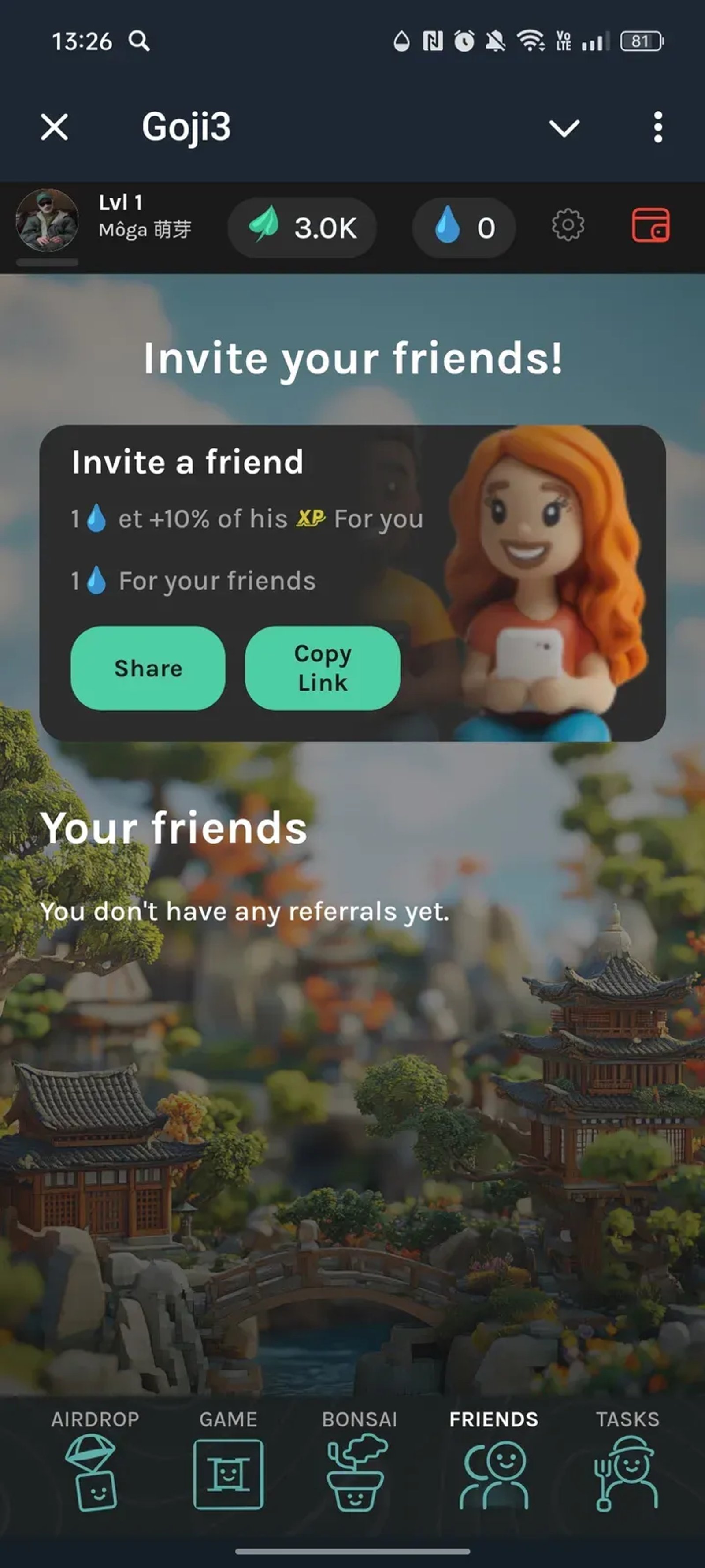 Goji3 в Телеграм — скриншот 4