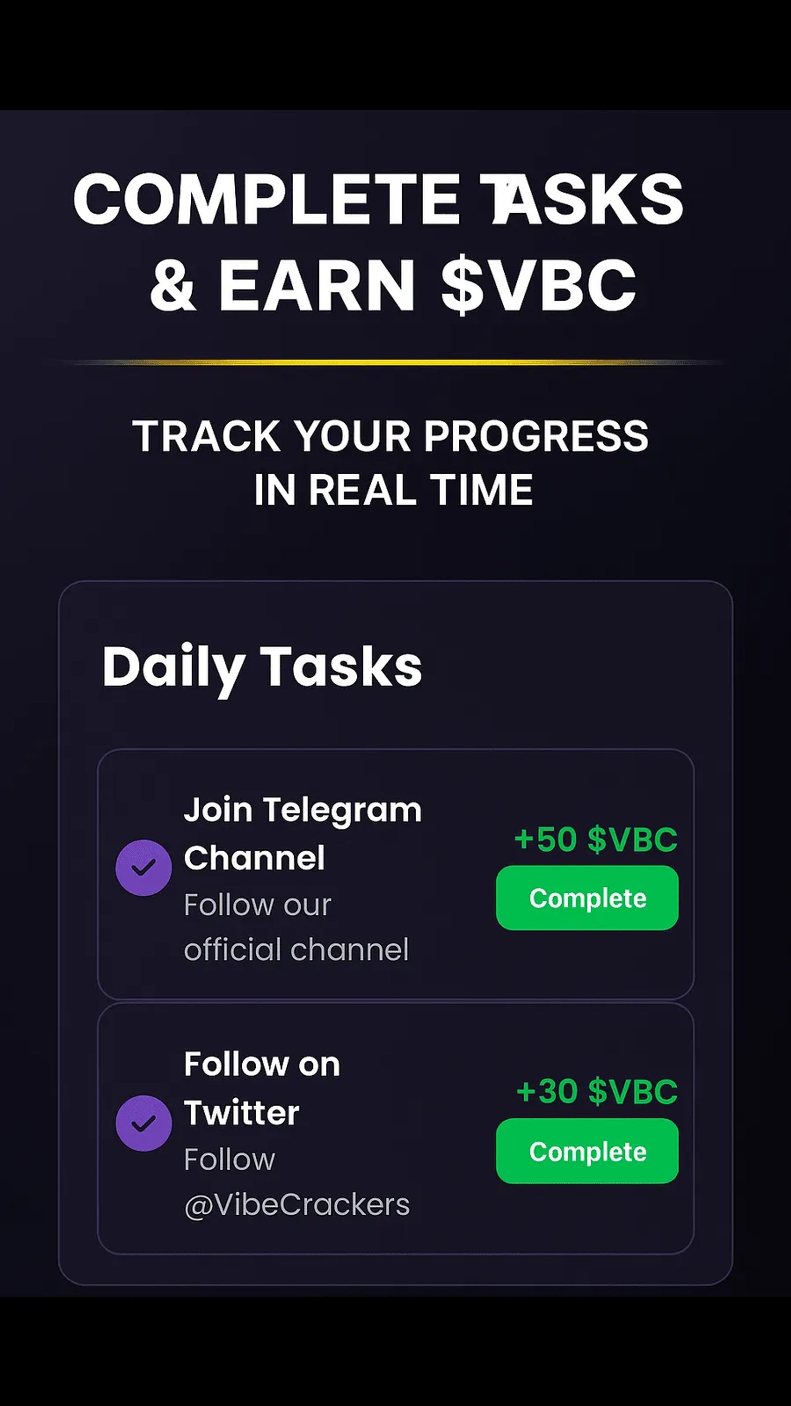 VibeCoin в Телеграм — скриншот 2