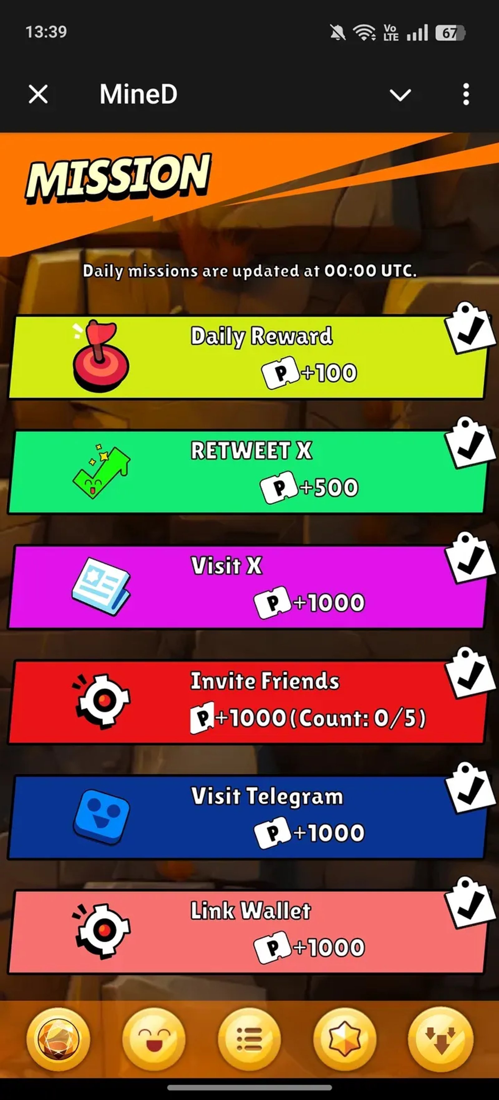 MineD в Telegram — скриншот 3