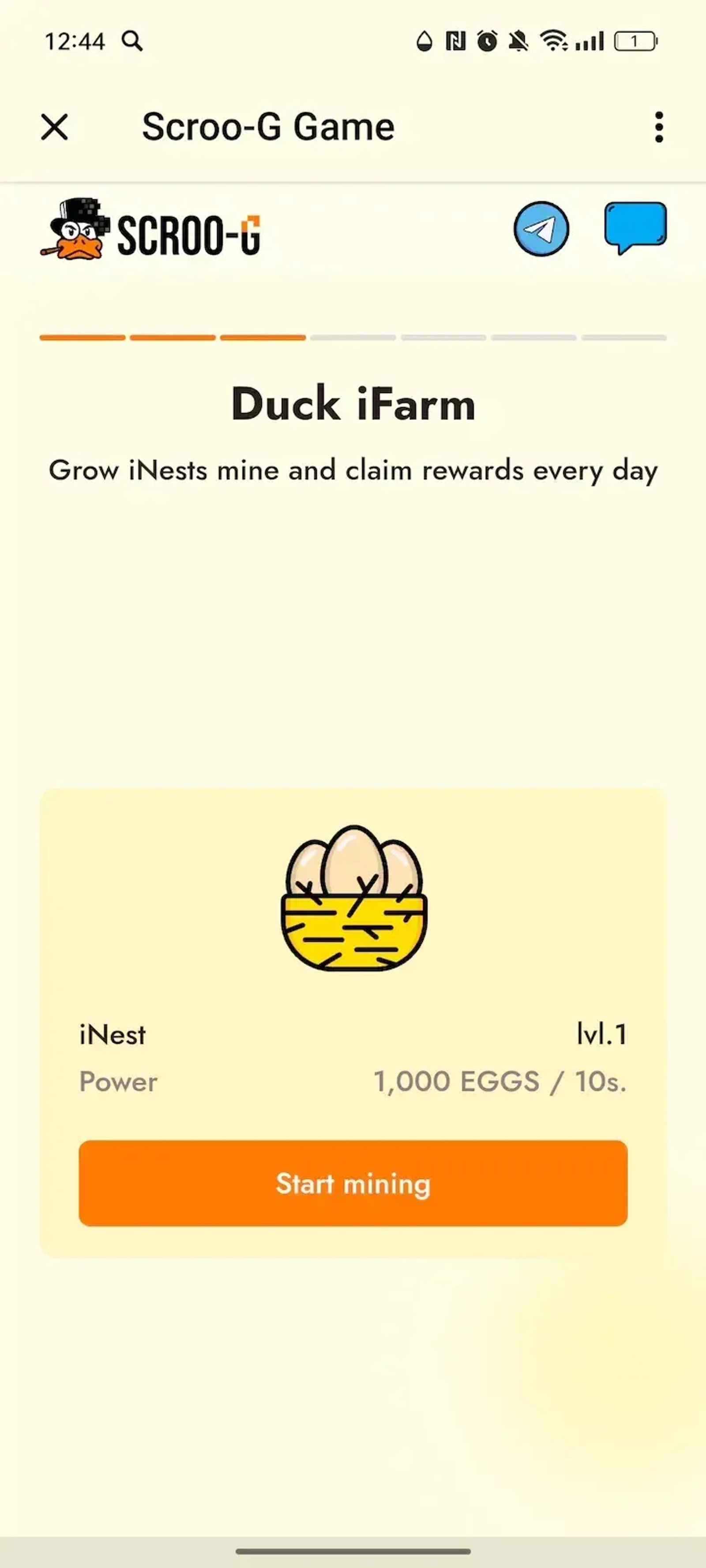 Scroo-G Game (OLD) Telegram Screenshot 3