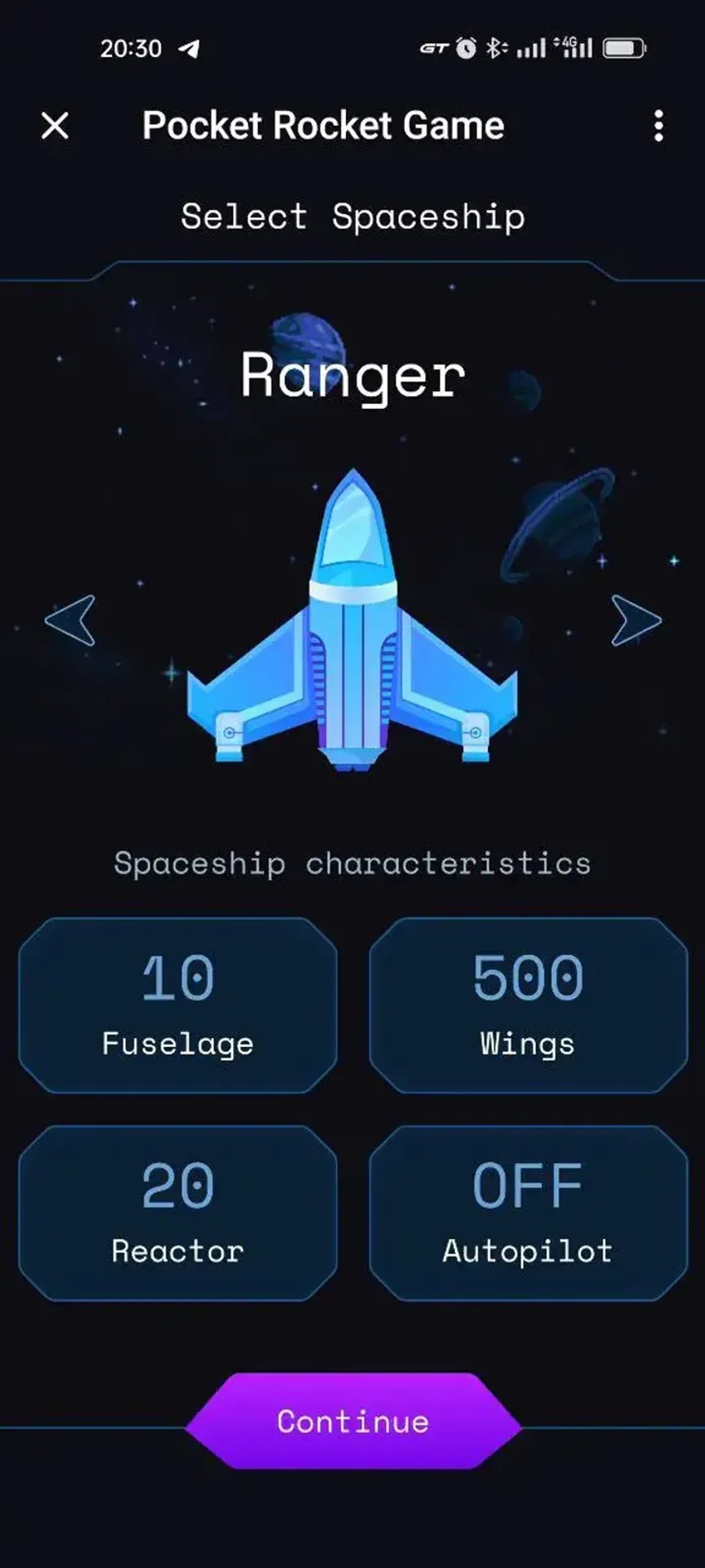 Pocket Rocket Game в Телеграм — скриншот 5