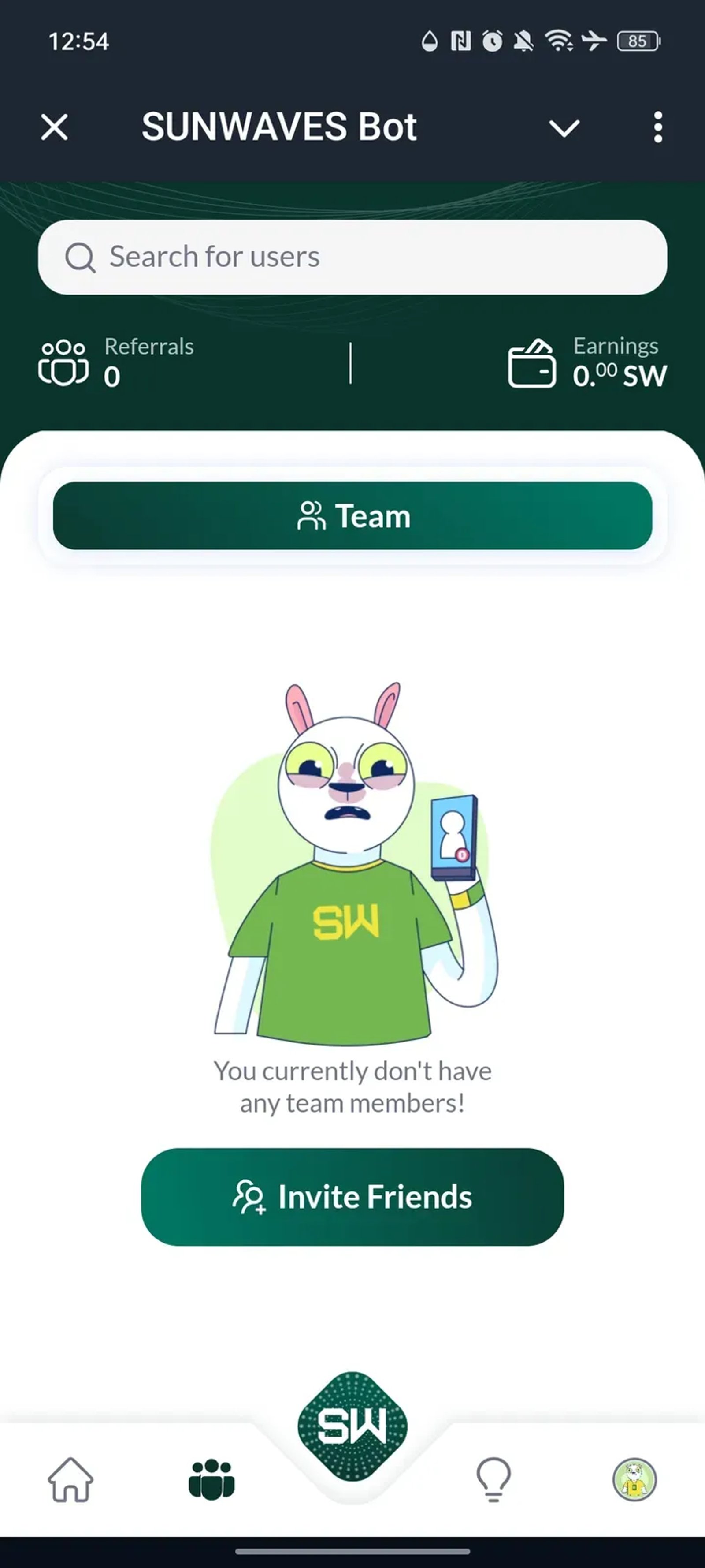 SUNWAVES Bot в Телеграм — скриншот 2