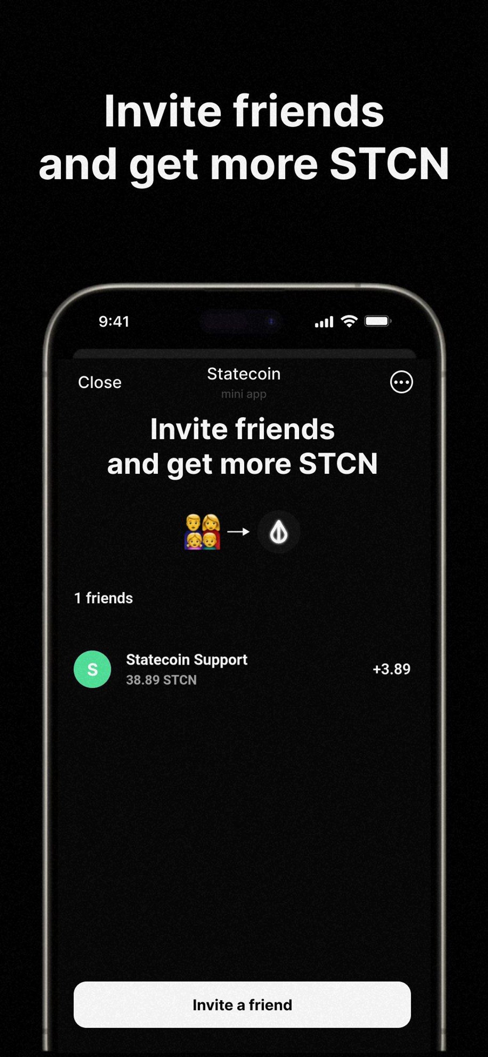 Statecoin в Телеграм — скриншот 3