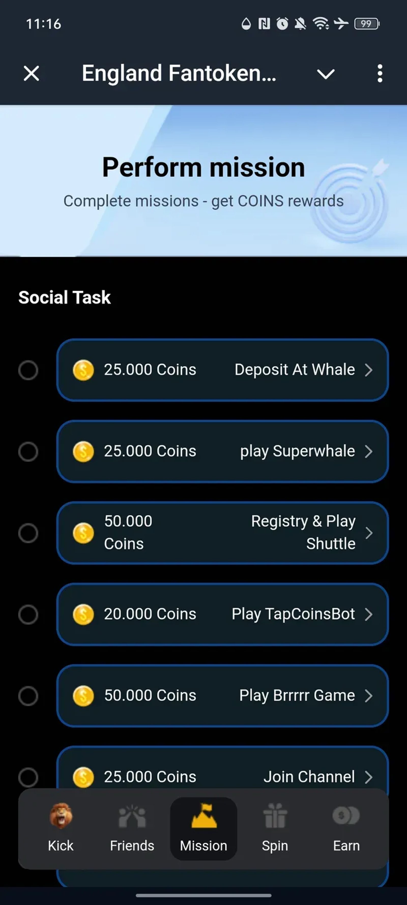 EARN RSUI в Телеграм — скриншот 3