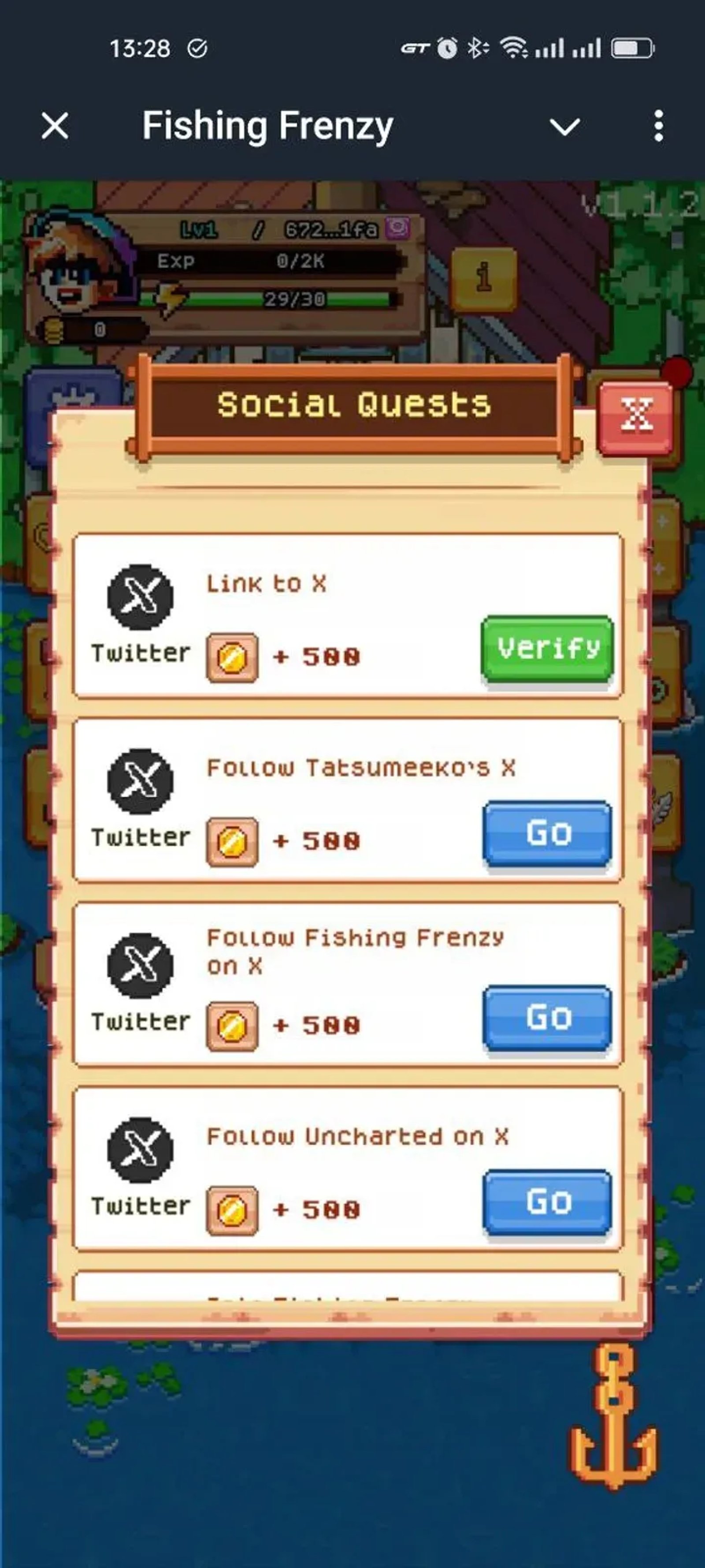 Fishing Frenzy в Телеграм — скриншот 1