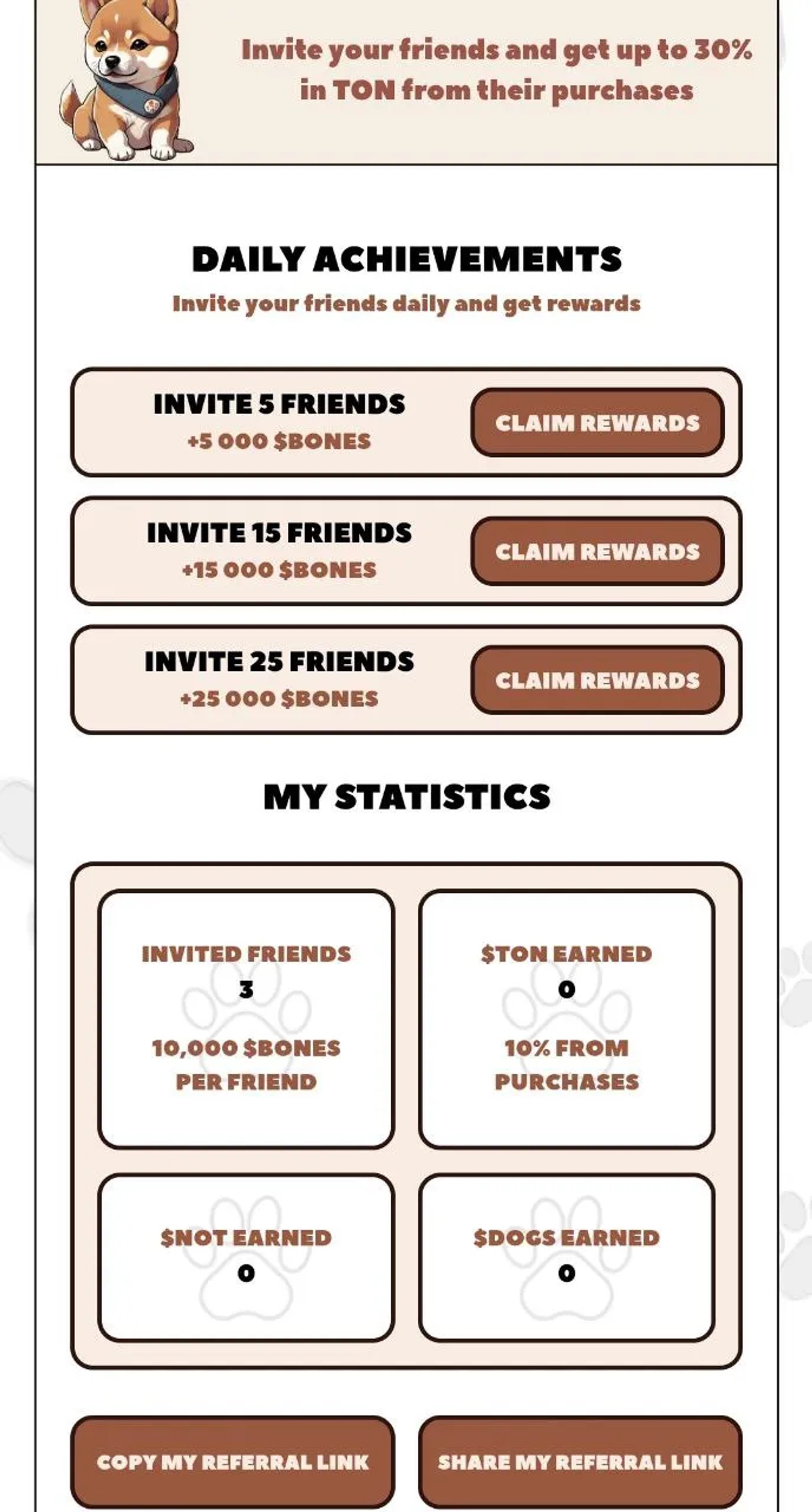 Not Shiba в Телеграм — скриншот 5