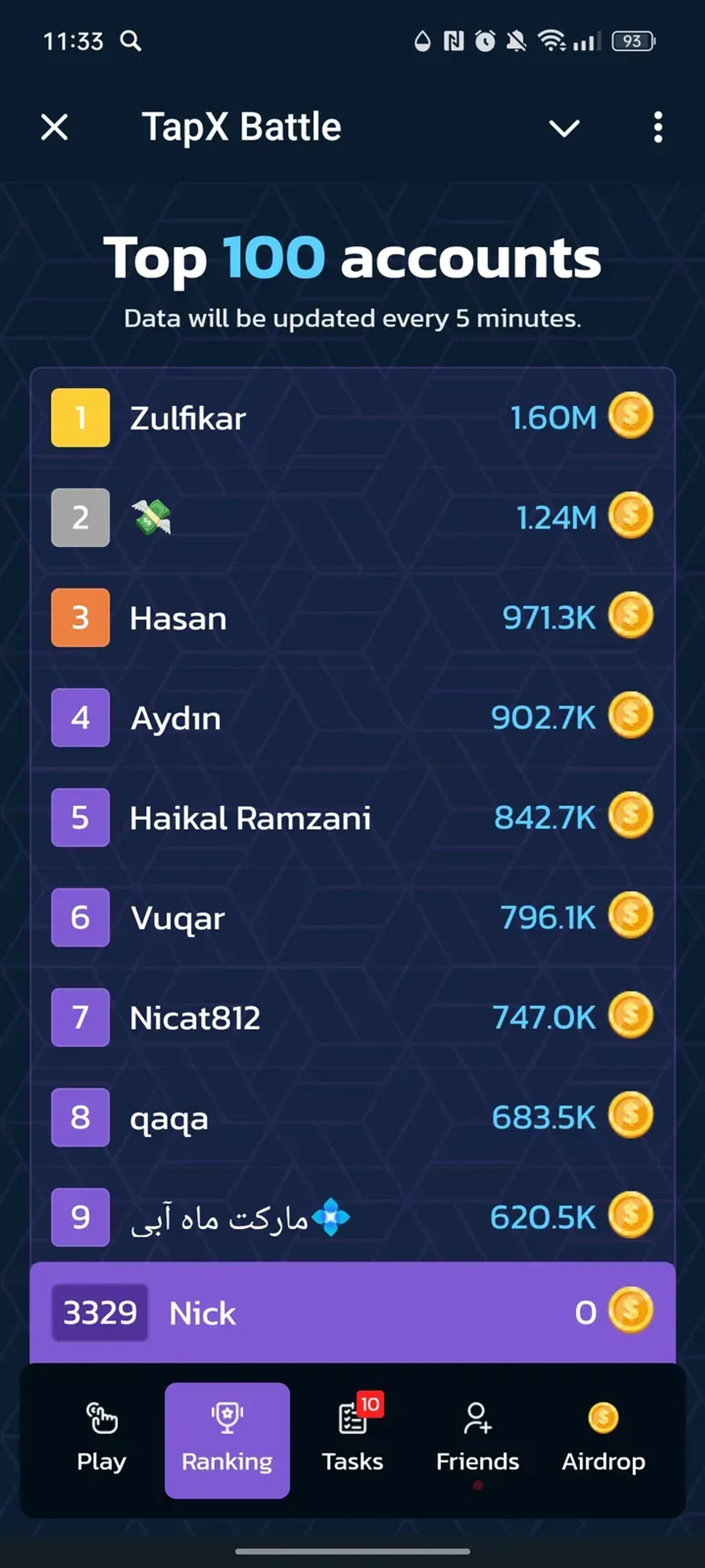 TAPX в Телеграм — скриншот 2