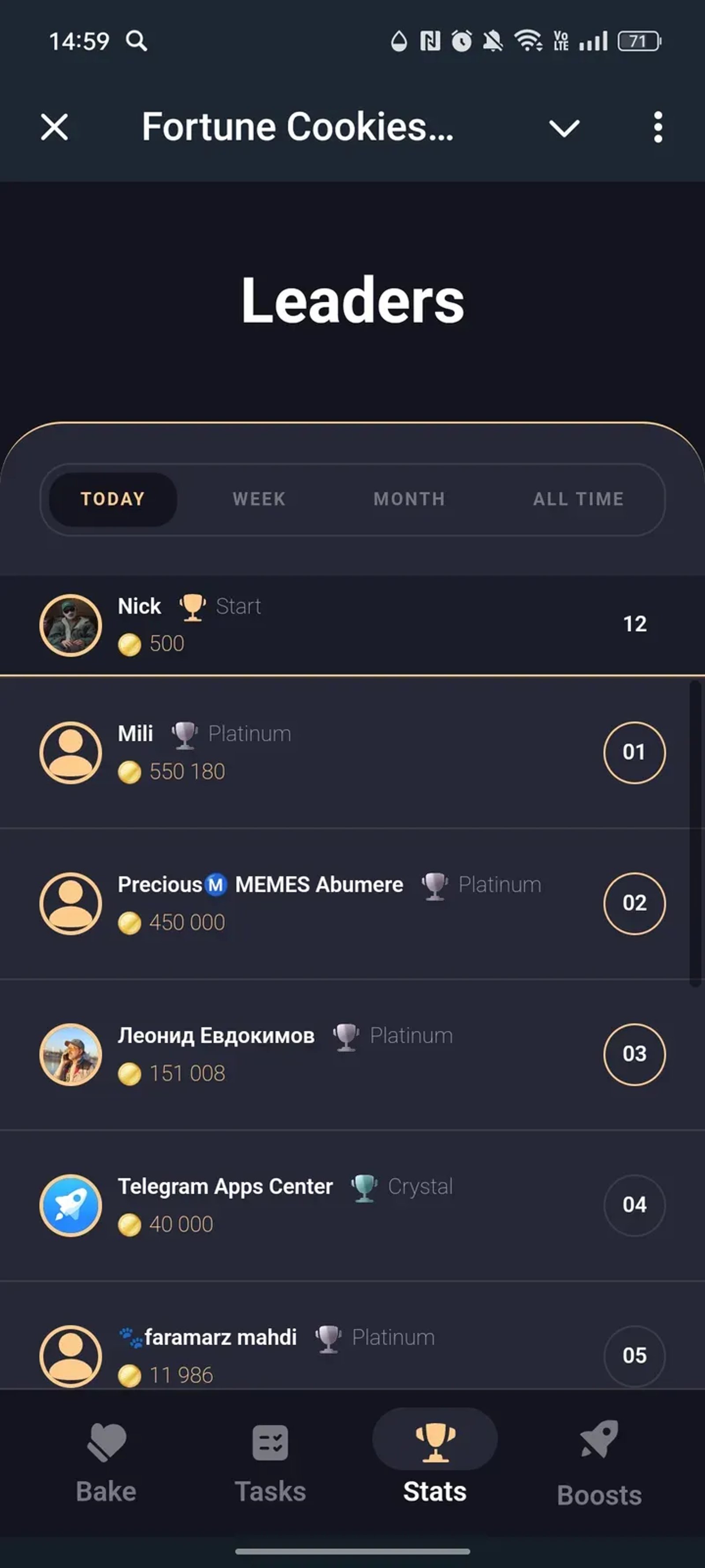 Fortune Cookies Coin в Телеграм — скриншот 3