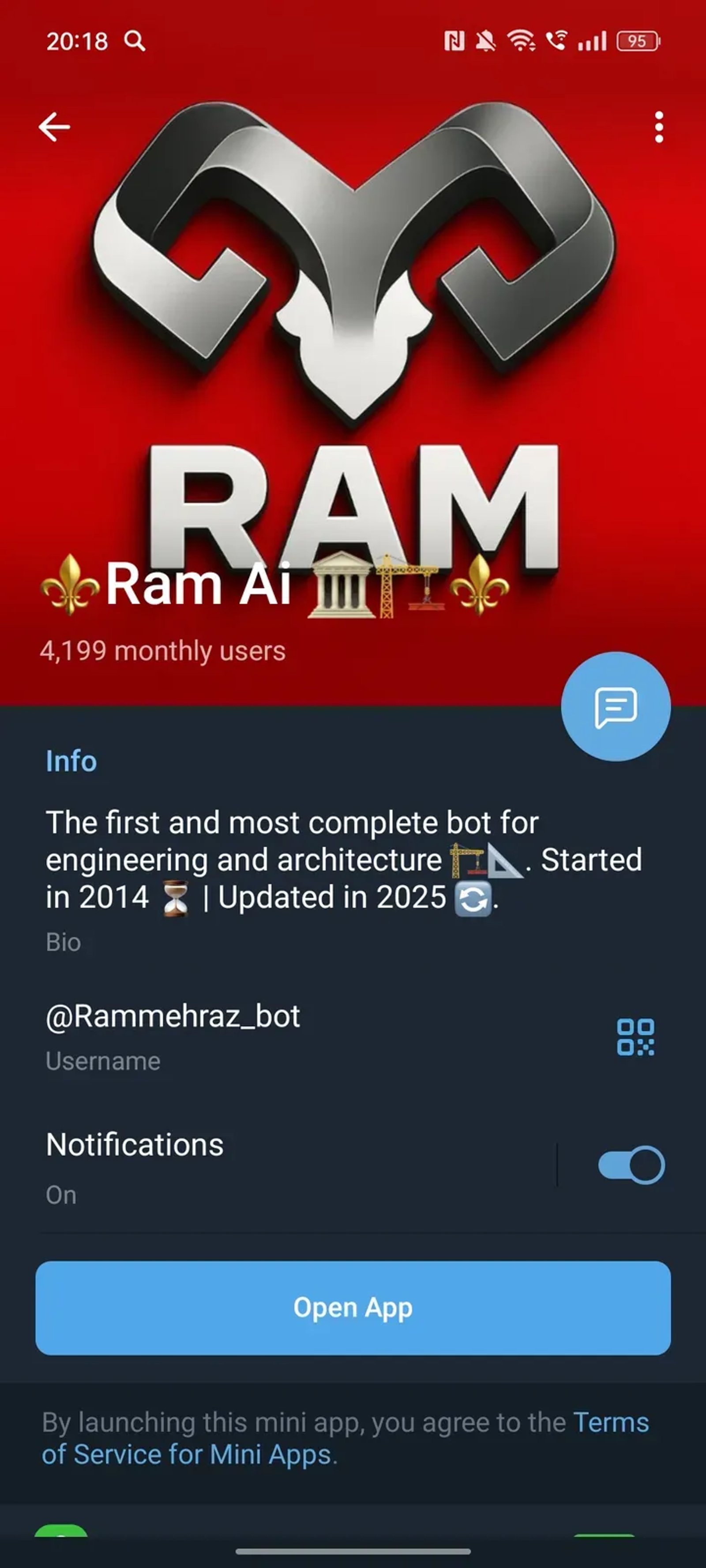 ⚜️Ram Ai 🏛🏗⚜️ в Телеграм — скриншот 4