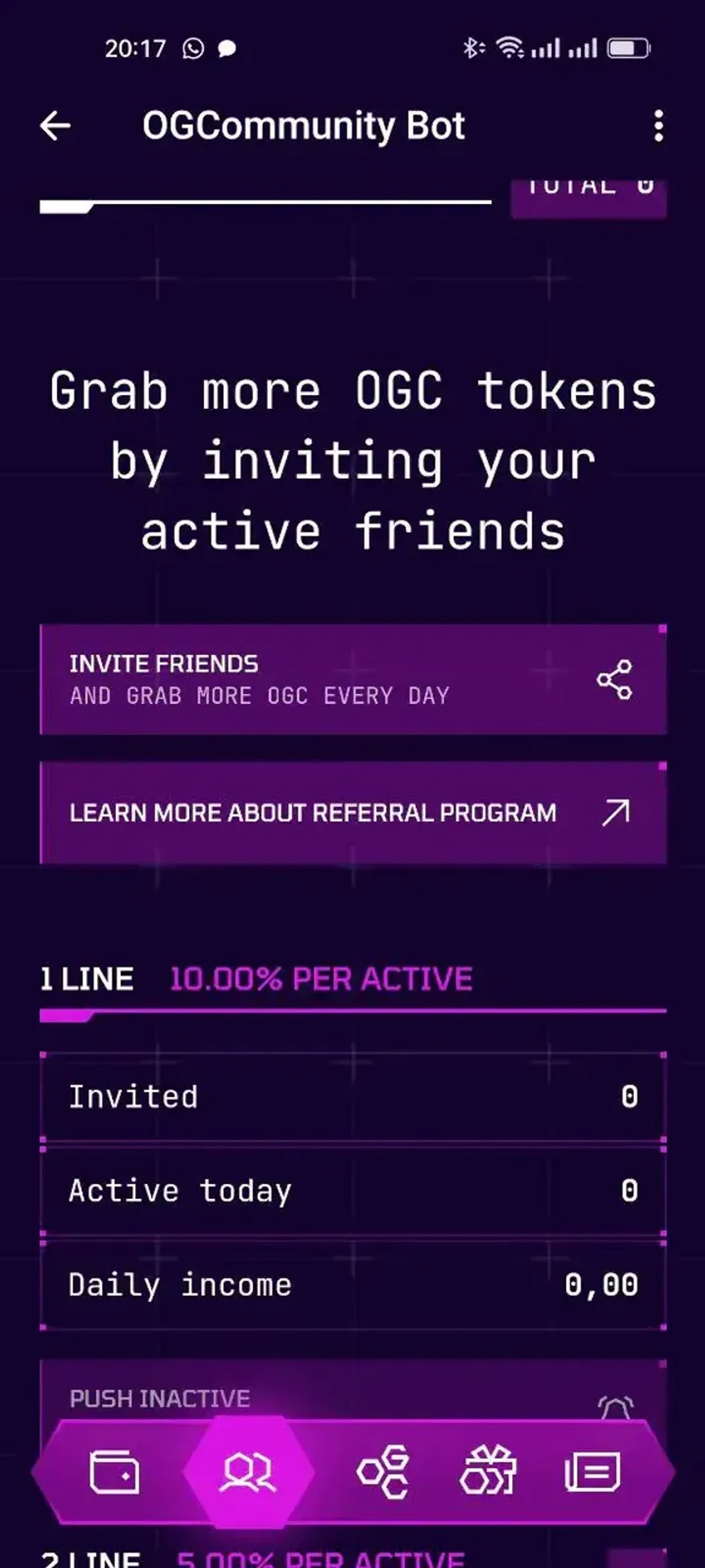 OGCommunity Bot в Телеграм — скриншот 1