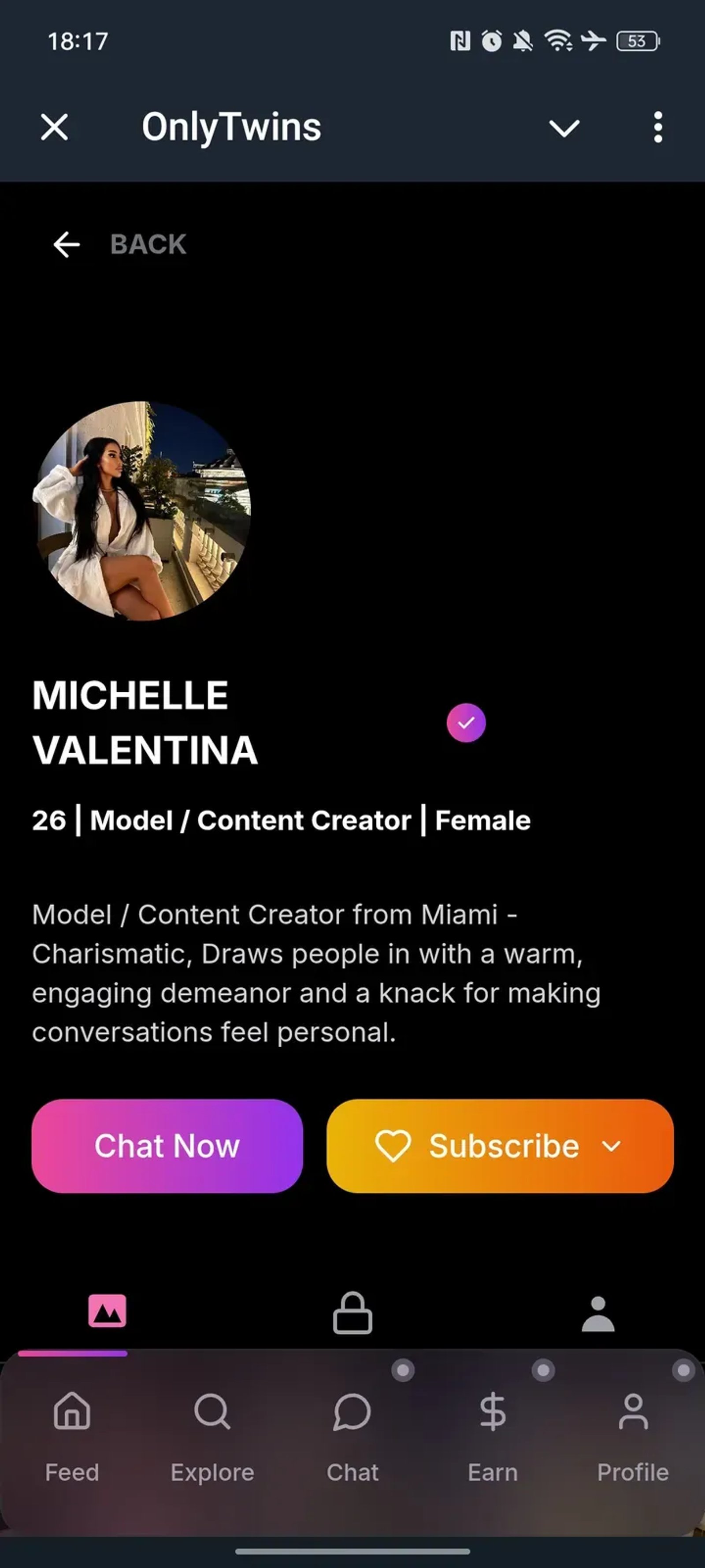 OnlyTwins в Телеграм — скриншот 3