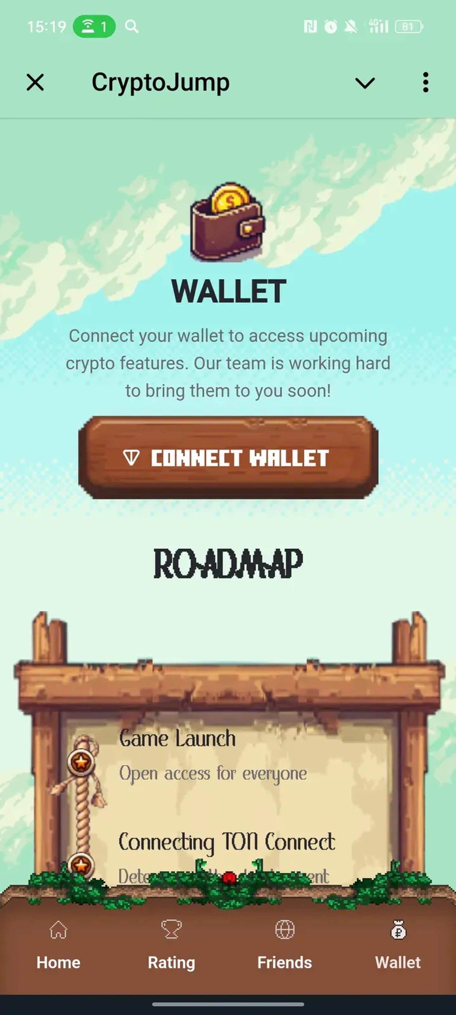 CryptoJump в Телеграм — скриншот 4