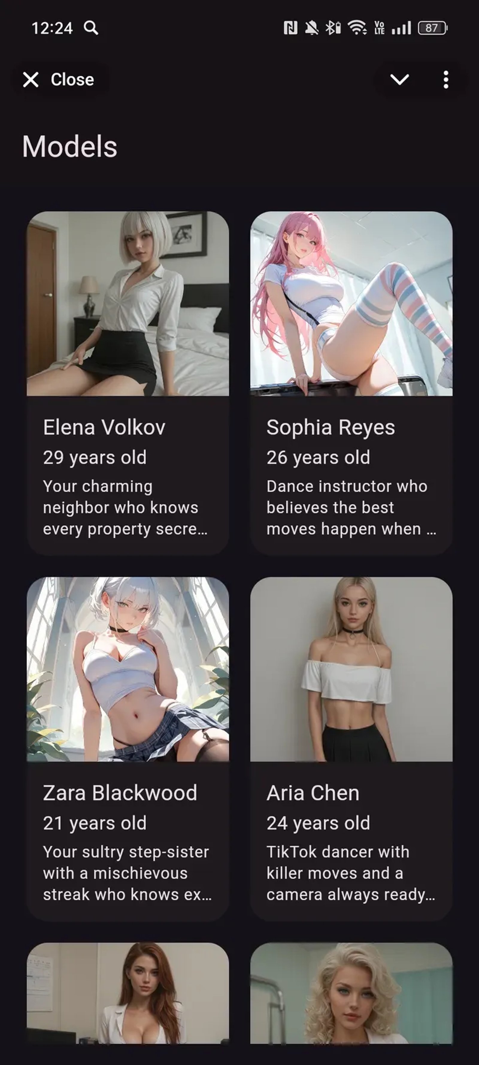LuvAgents AI (18+) в Телеграм — скриншот 2