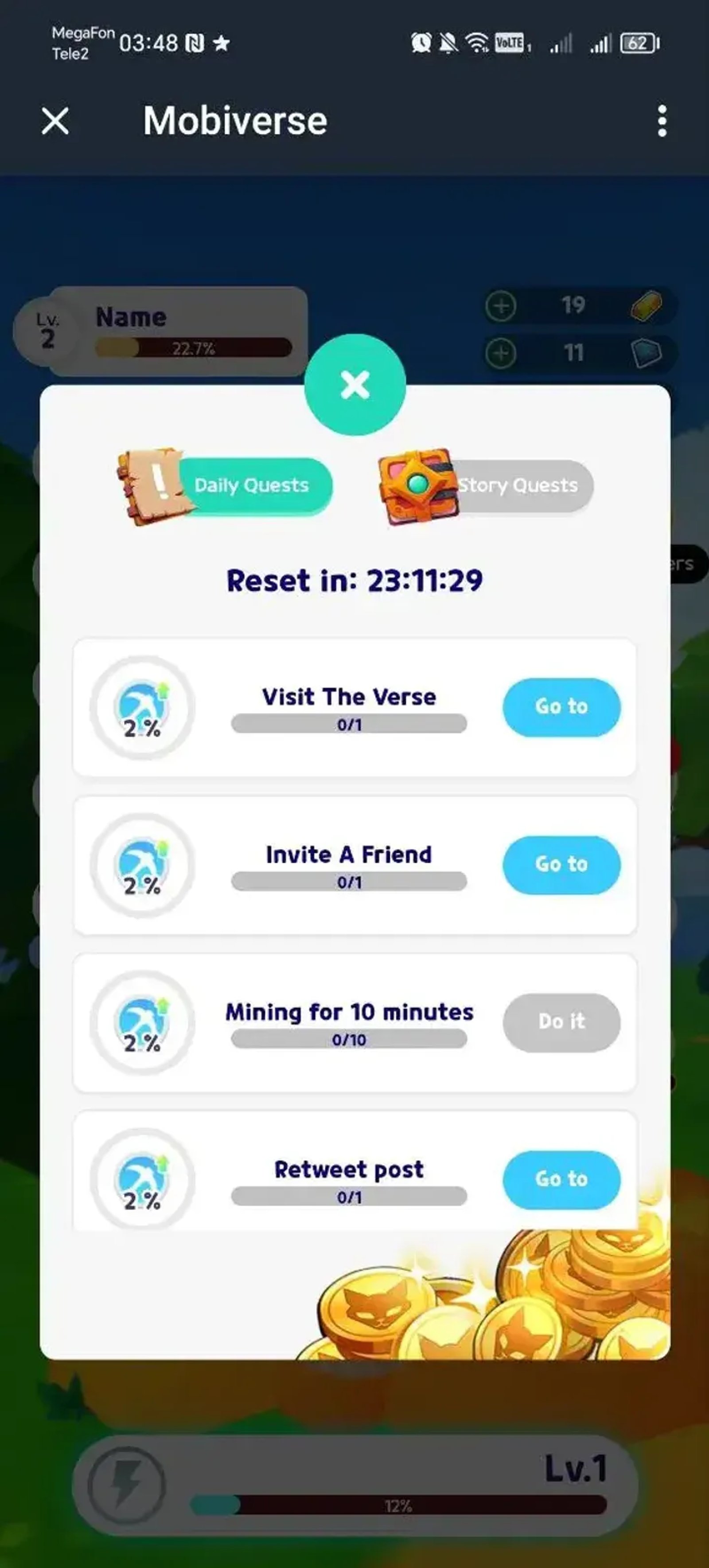 Mobiverse в Телеграм — скриншот 3