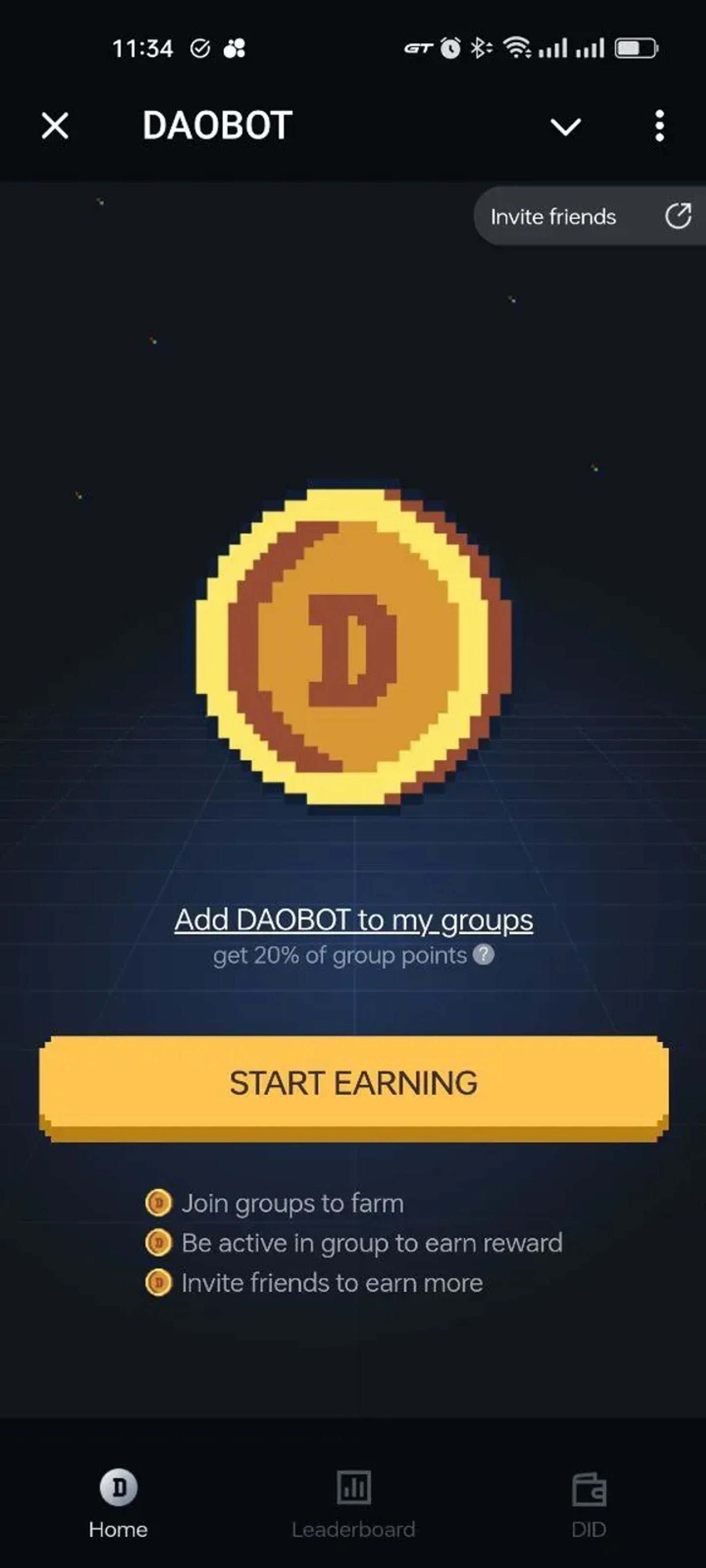 DAOBOT в Телеграм — скриншот 5