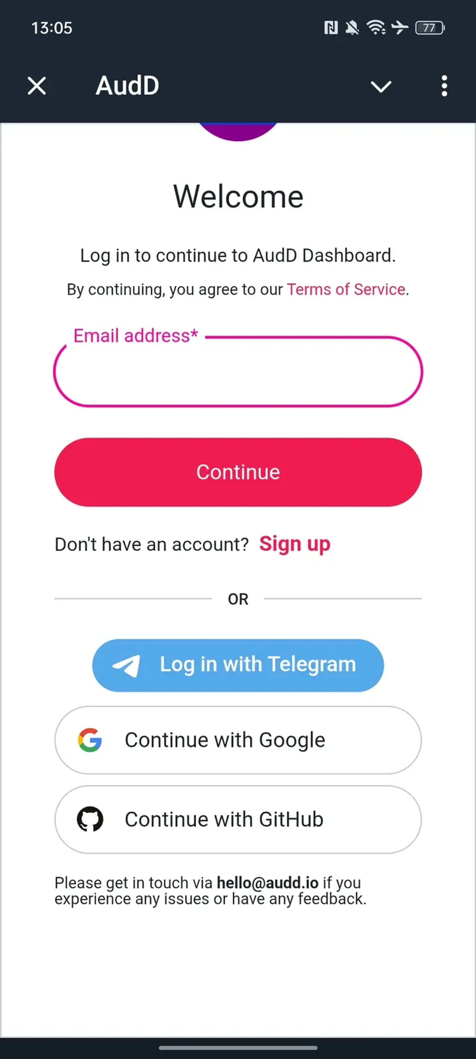 AudD в Telegram — скриншот 2