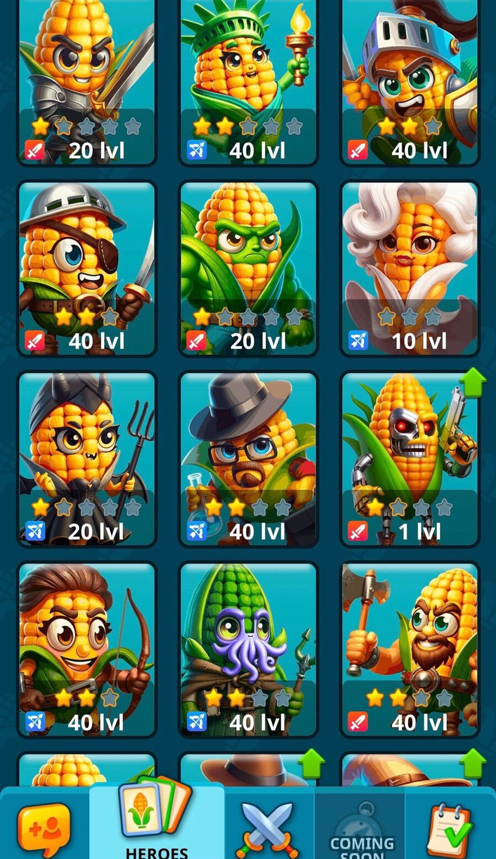 Corn Battles в Телеграм — скриншот 2