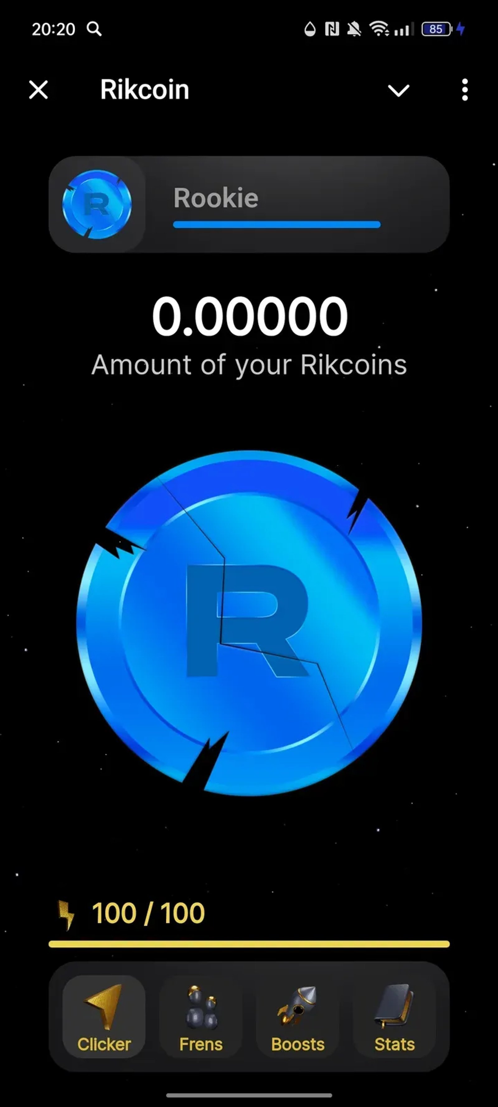 Rikcoin в Телеграм — скриншот 1