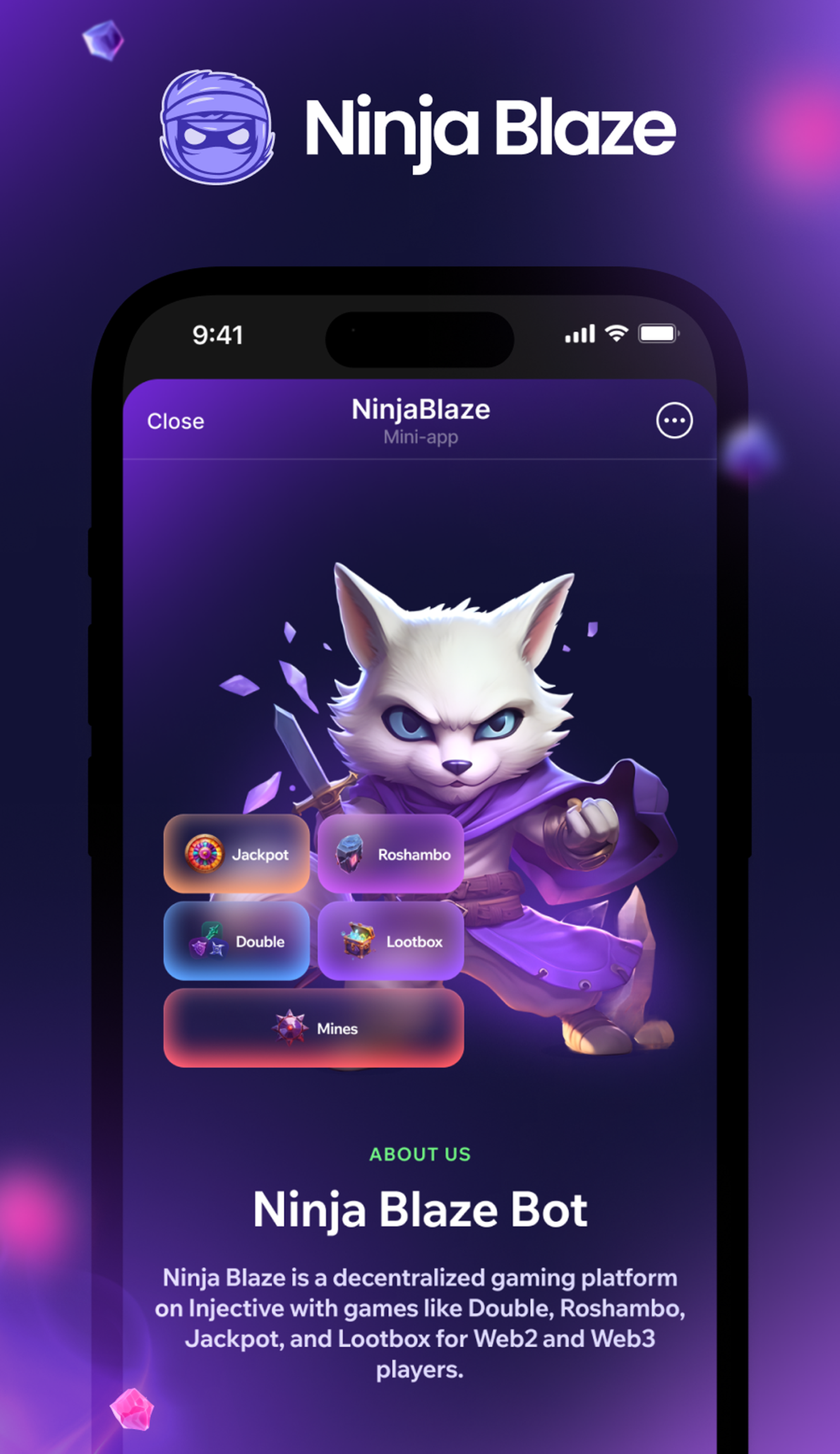 Ninja Blaze в Телеграм — скриншот 1