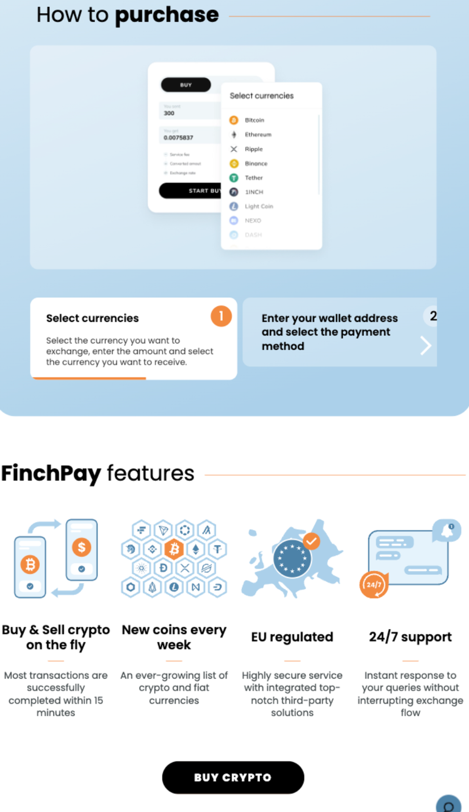 FinchPay в Телеграм — скриншот 3