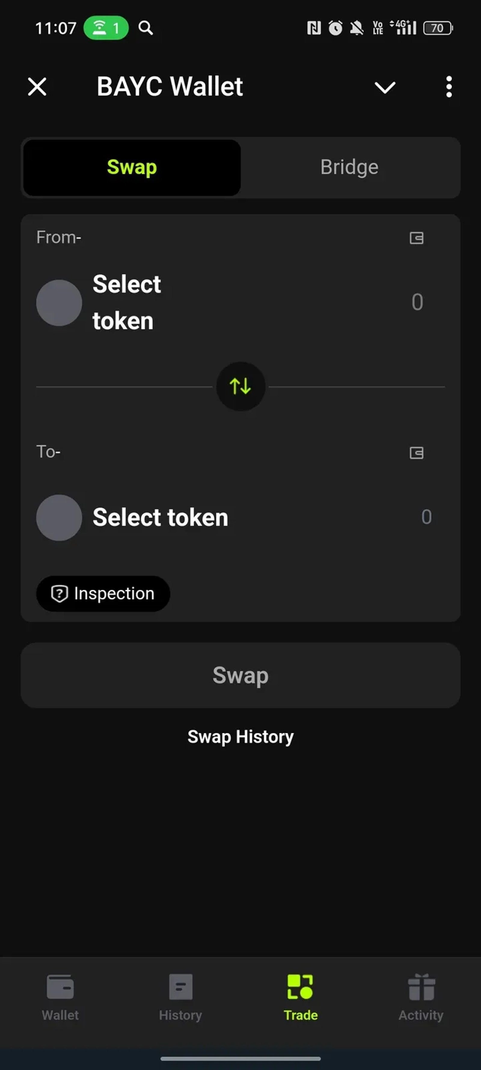 BAYC Wallet в Телеграм — скриншот 3