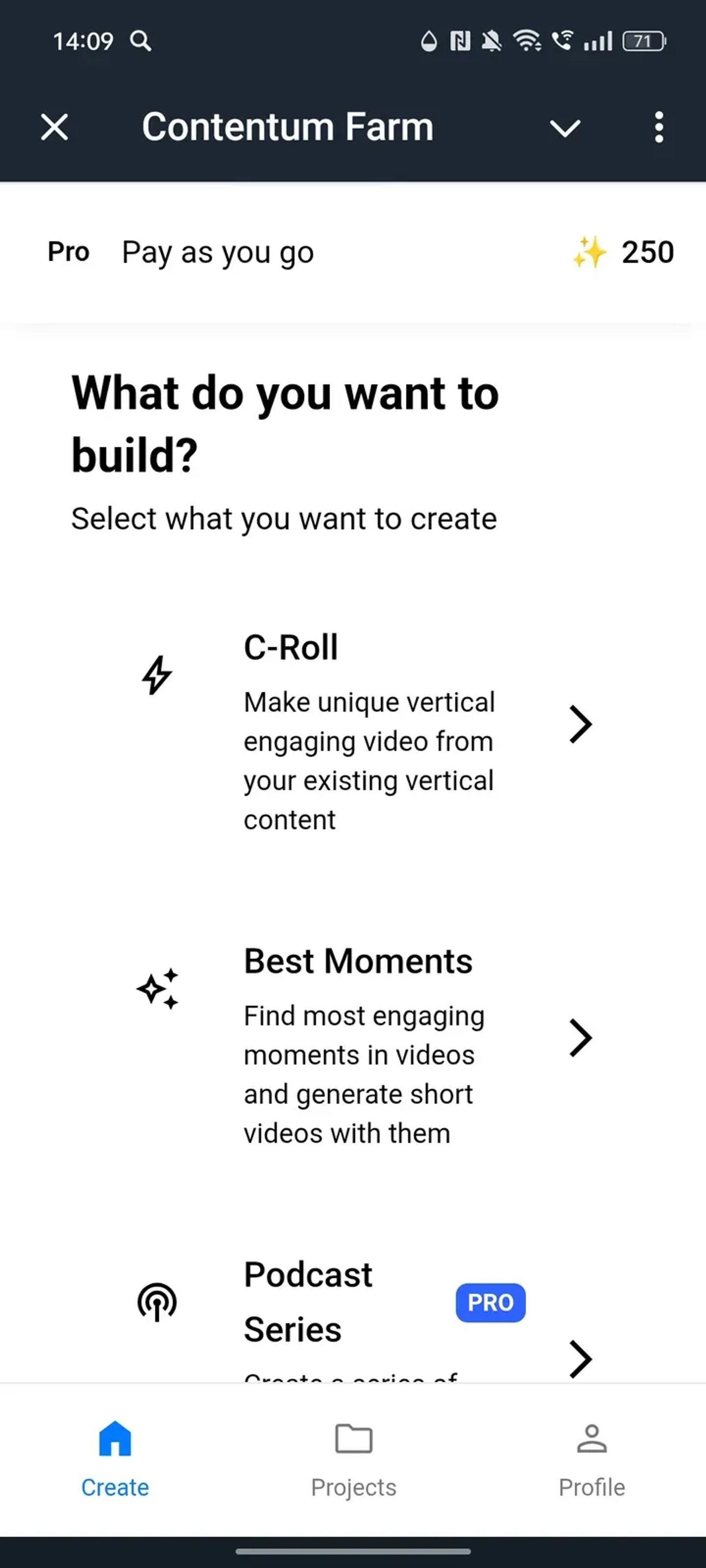 Contentum Farm в Телеграм — скриншот 2