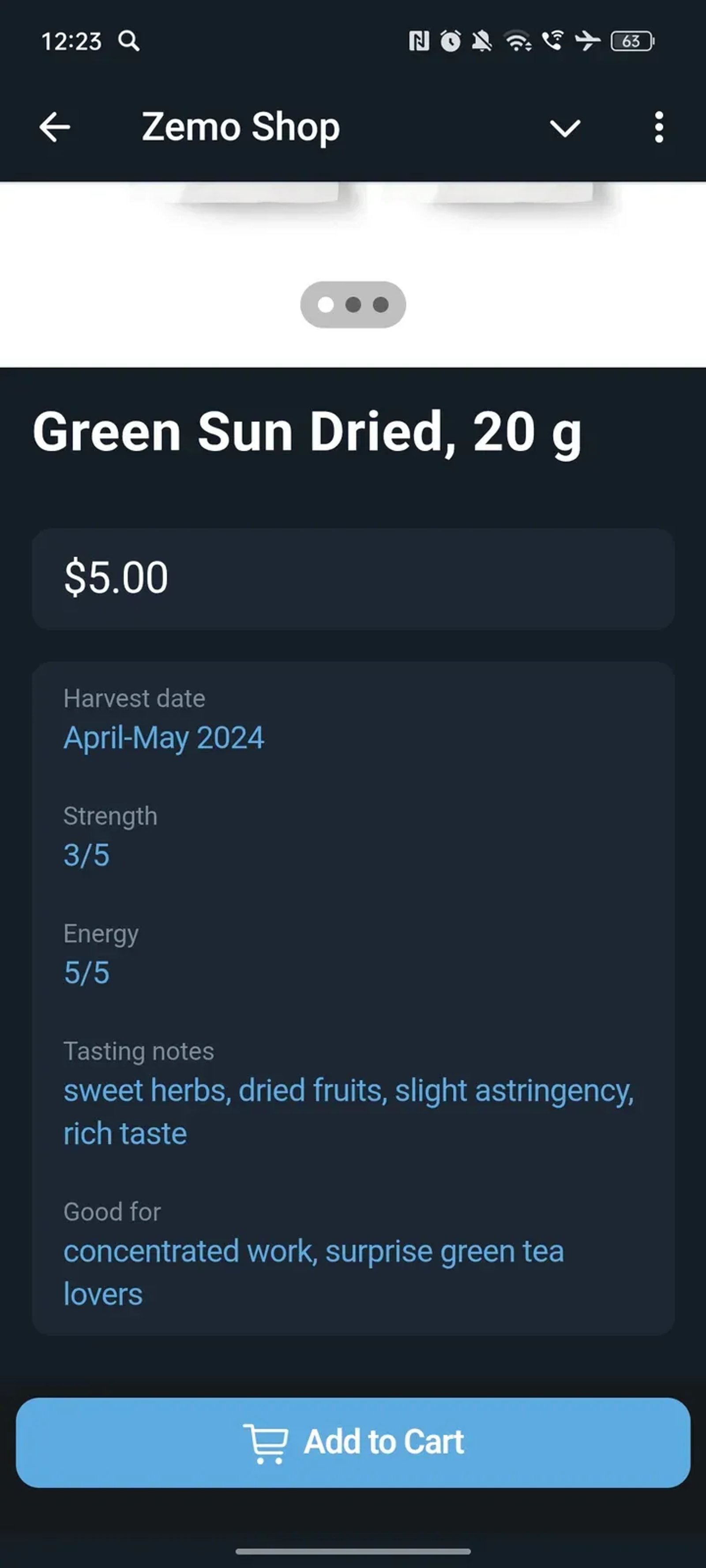 Zemo Shop в Телеграм — скриншот 4