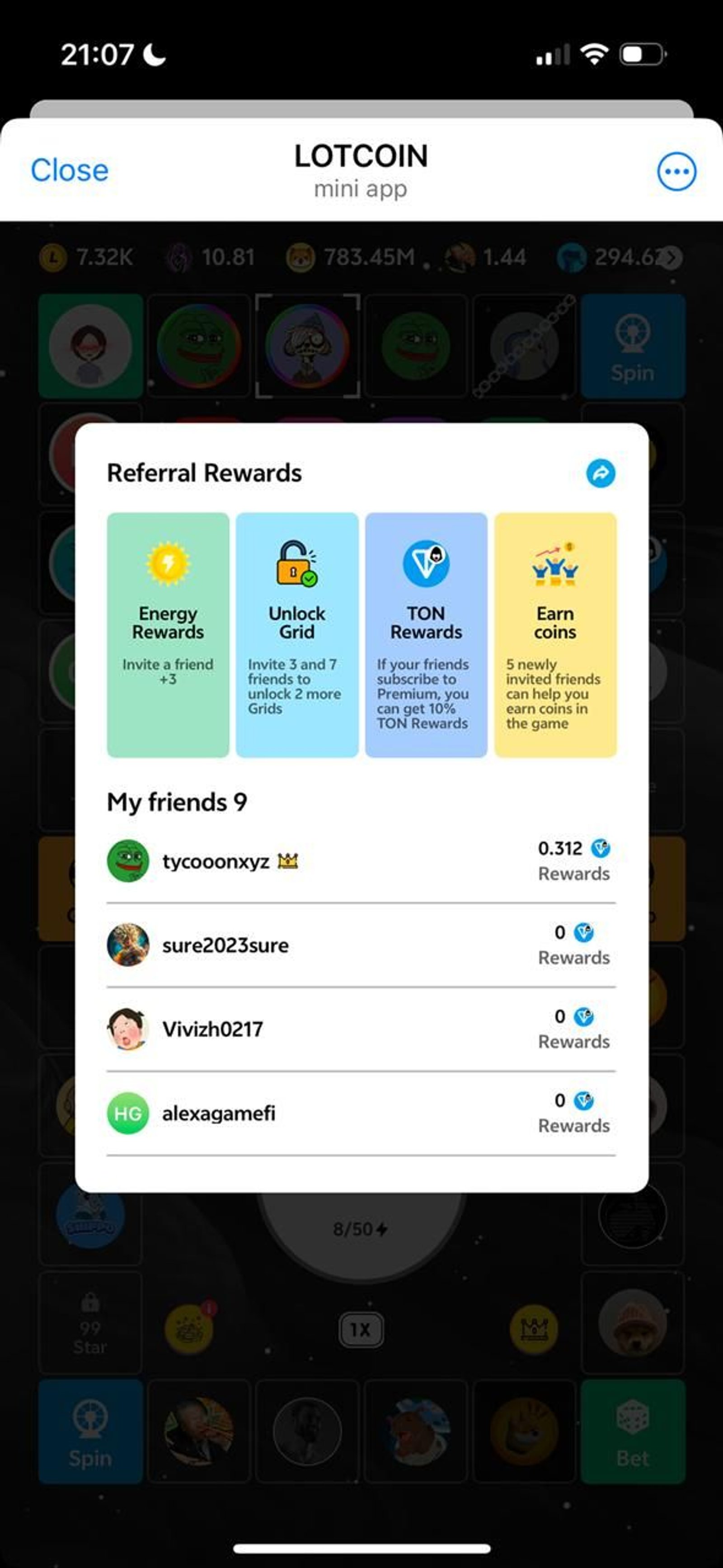 LOTCOIN Telegram Screenshot 5