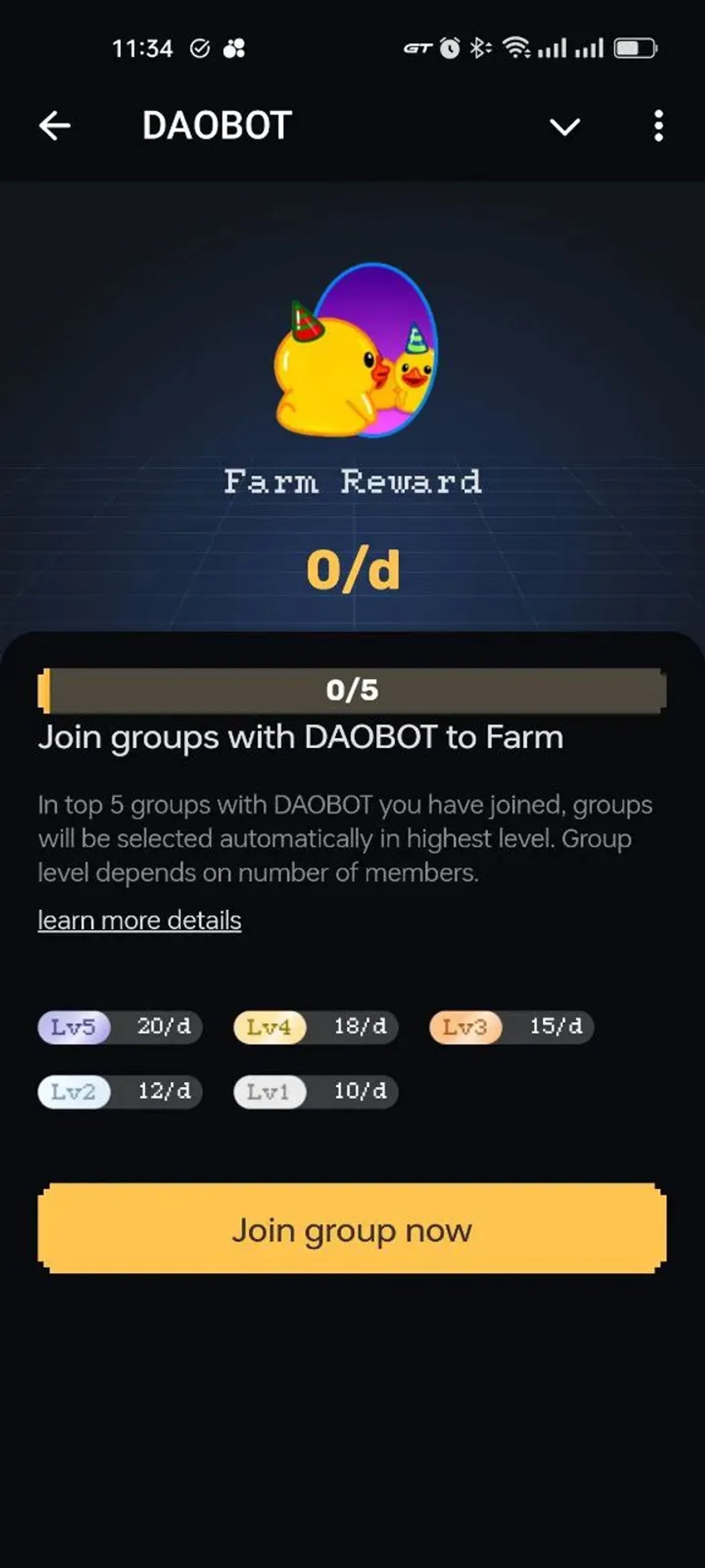 DAOBOT в Телеграм — скриншот 4