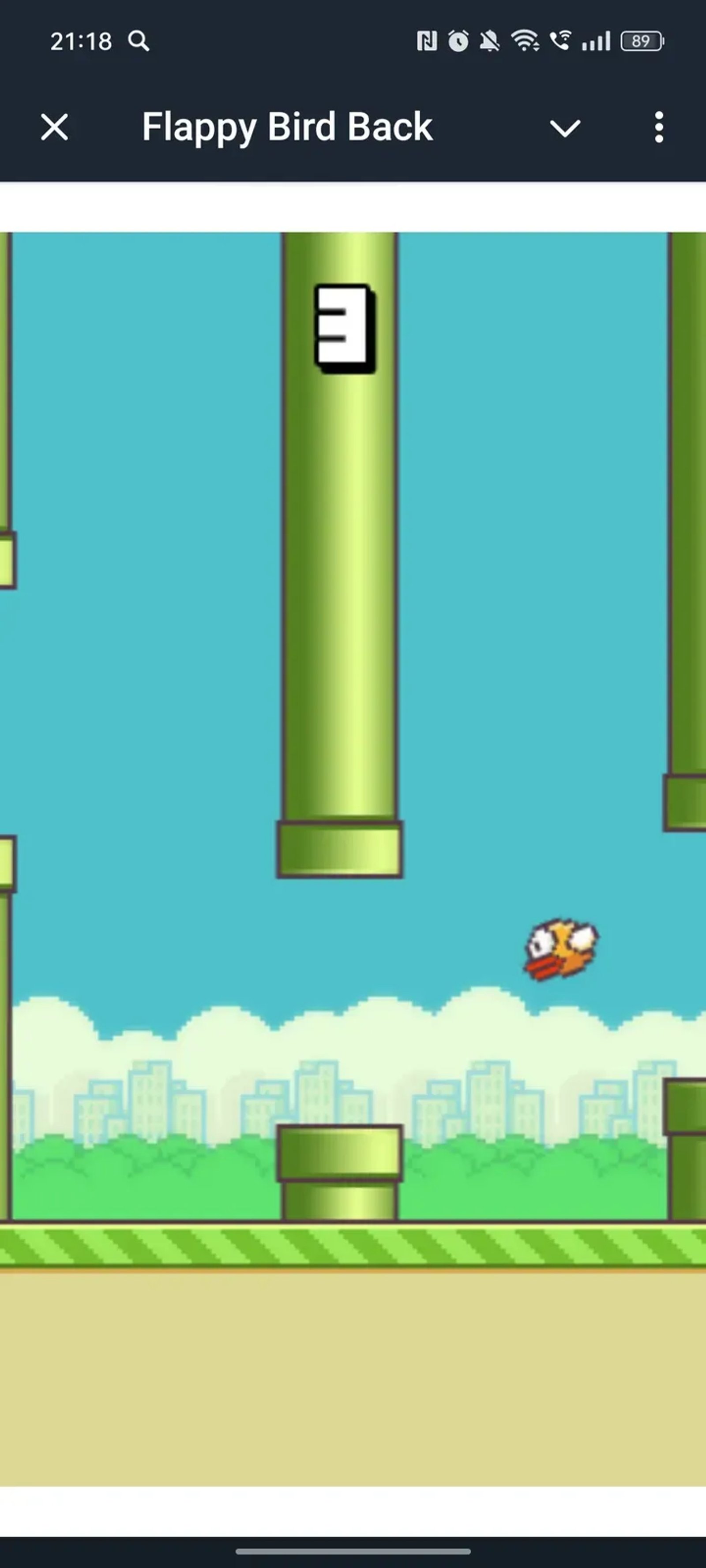 Flappy Bird Back в Телеграм — скриншот 4