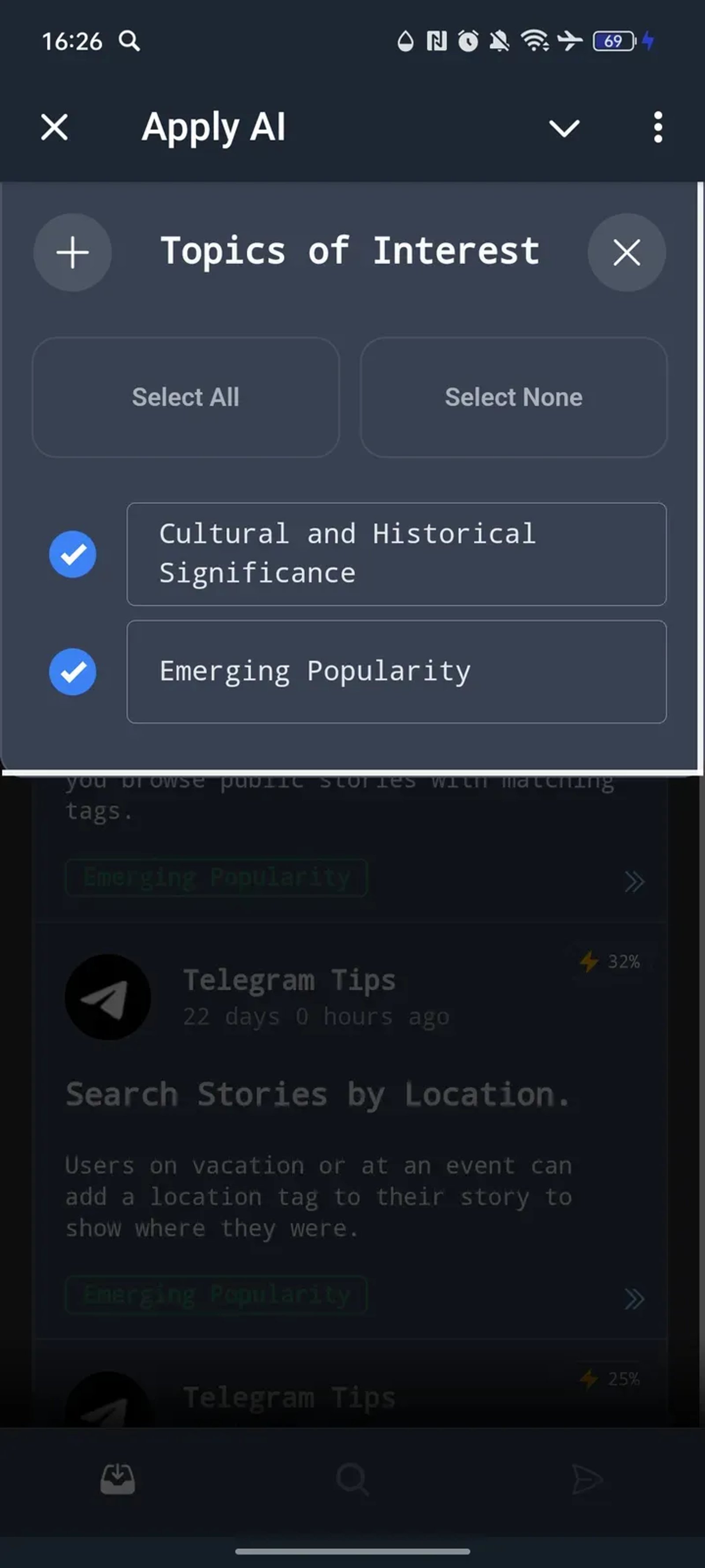 Apply AI в Телеграм — скриншот 4