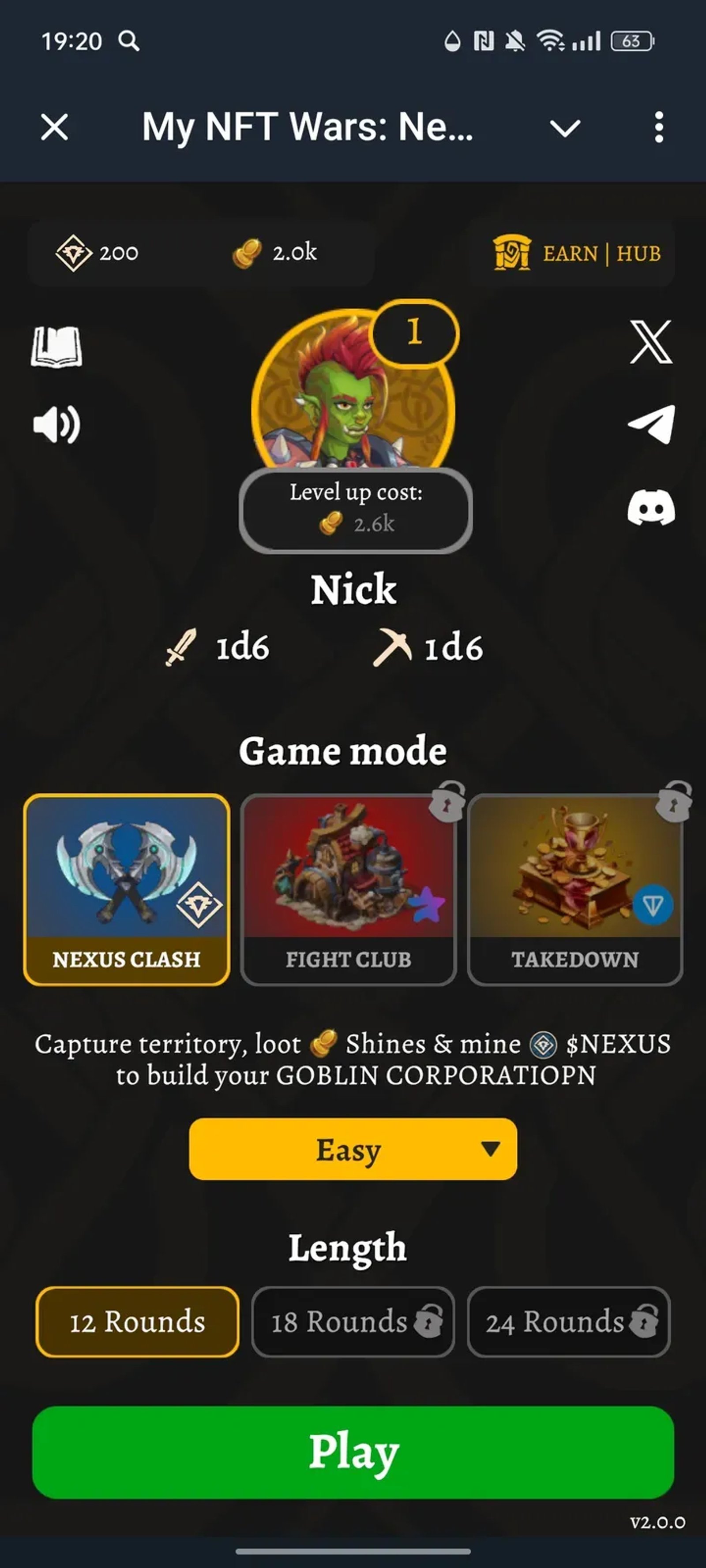 My NFT Wars: Nexus Warlords в Телеграм — скриншот 1