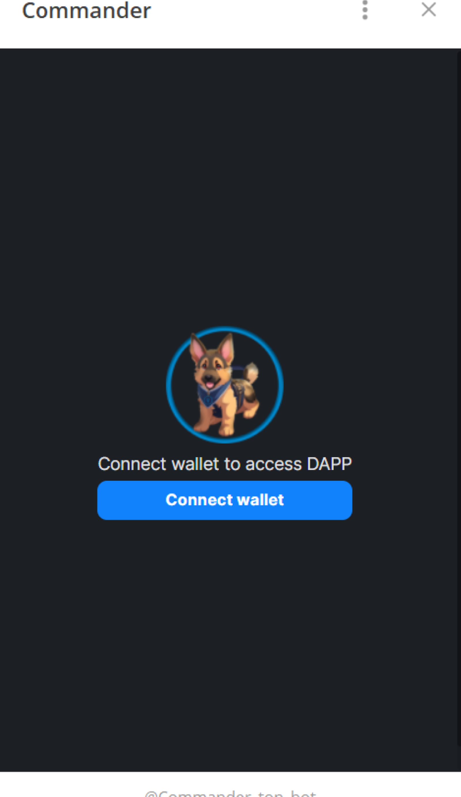 COMMANDER в Телеграм — скриншот 2