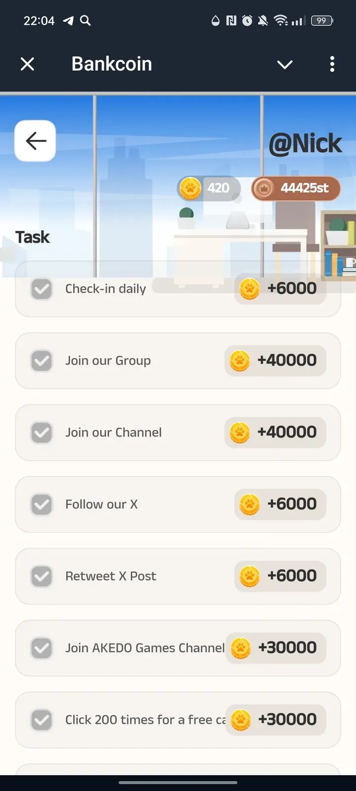 Bankcoin Telegram Screenshot 3